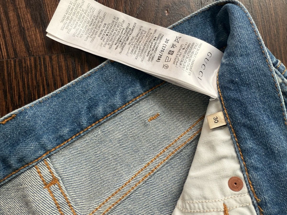 Gucci Gucci - Slim Fit Denim Jeans – Light Wash (Made in Italy) Size US 30 / EU 46 - 3 Thumbnail