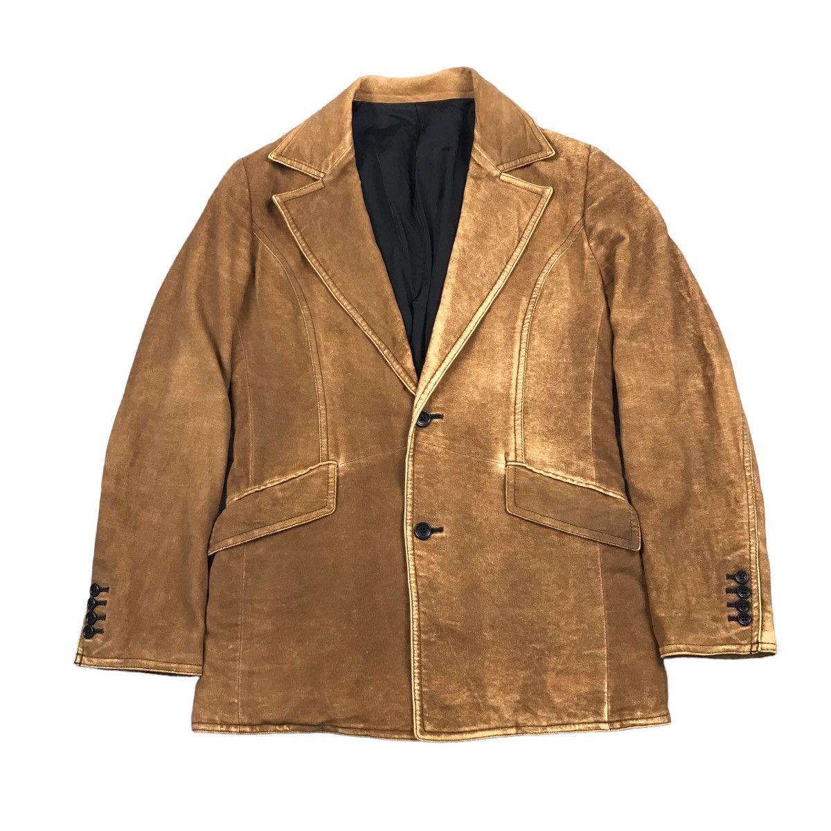 5351 POUR LES HOMMES 🔥5351 POUR LES HOMMES BROWN ART BLAZER COAT