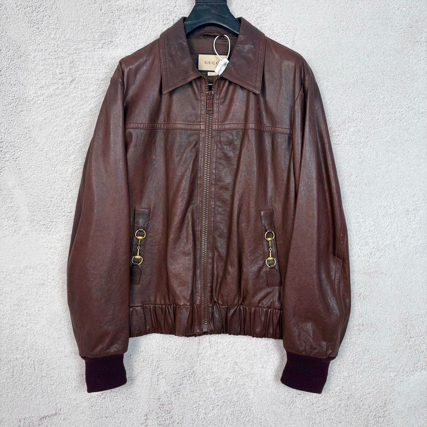 Gucci Gucci Sheepskin Lock Buckle Stand Collar Jacket Size US M / EU 48-50 / 2 - 1 Thumbnail