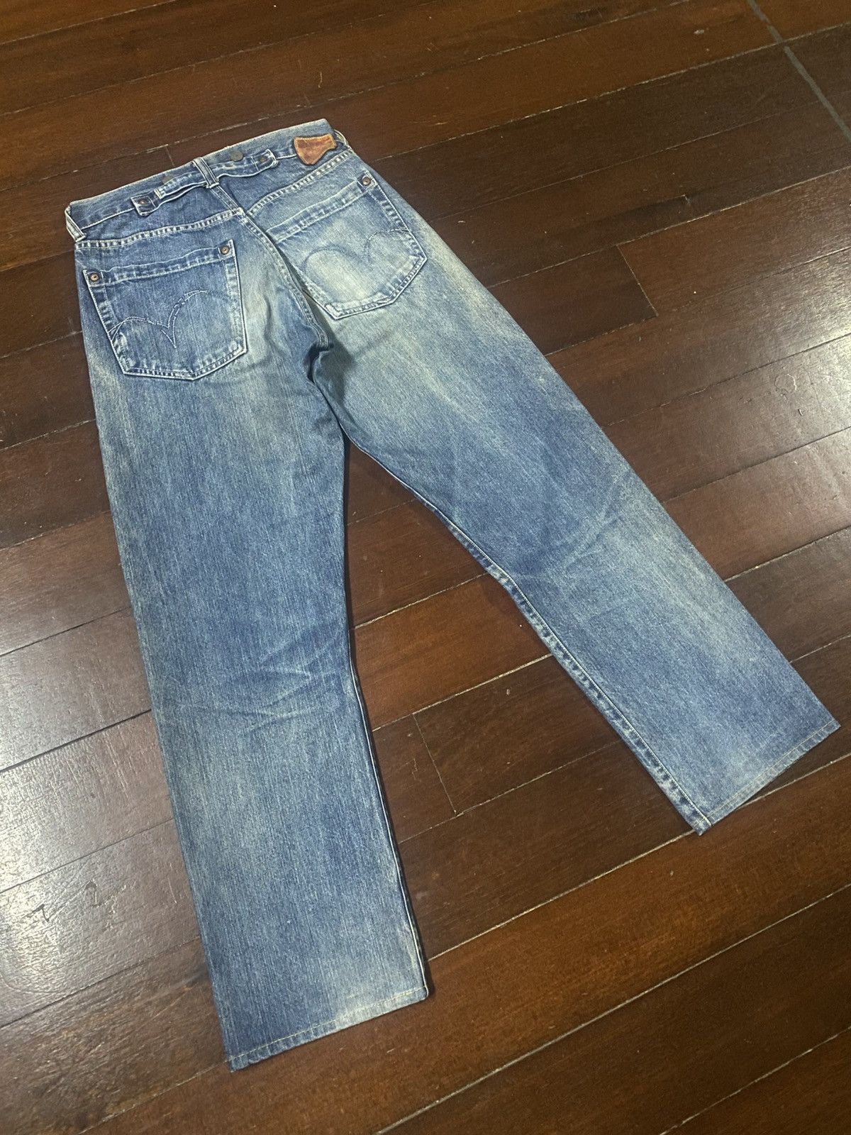 Kapital Vintage Studio D'artisan Selvedge Denim buckle back mud wash Size US 30 / EU 46 - 15 Thumbnail
