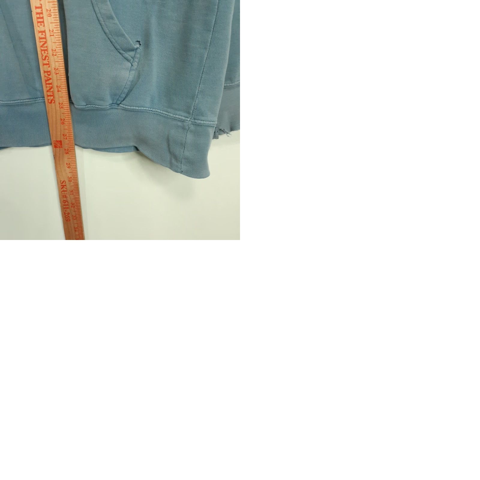RIPNDIP VINTAGE RIPNDIP Cat Leaf Distressed Long Sleeve Hoodie Skateboarding Medium Blue Size US M / EU 48-50 / 2 - 9 Thumbnail