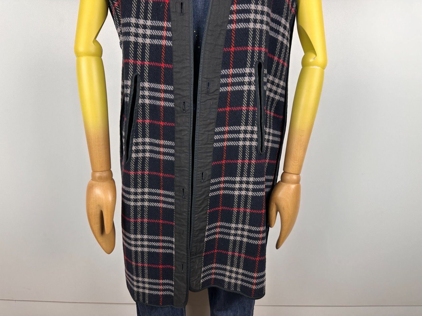 Burberry Burberry's Sleeveless Coat Jacket Lining Wool Blue Sz 50 Size US M / EU 48-50 / 2 - 3 Thumbnail
