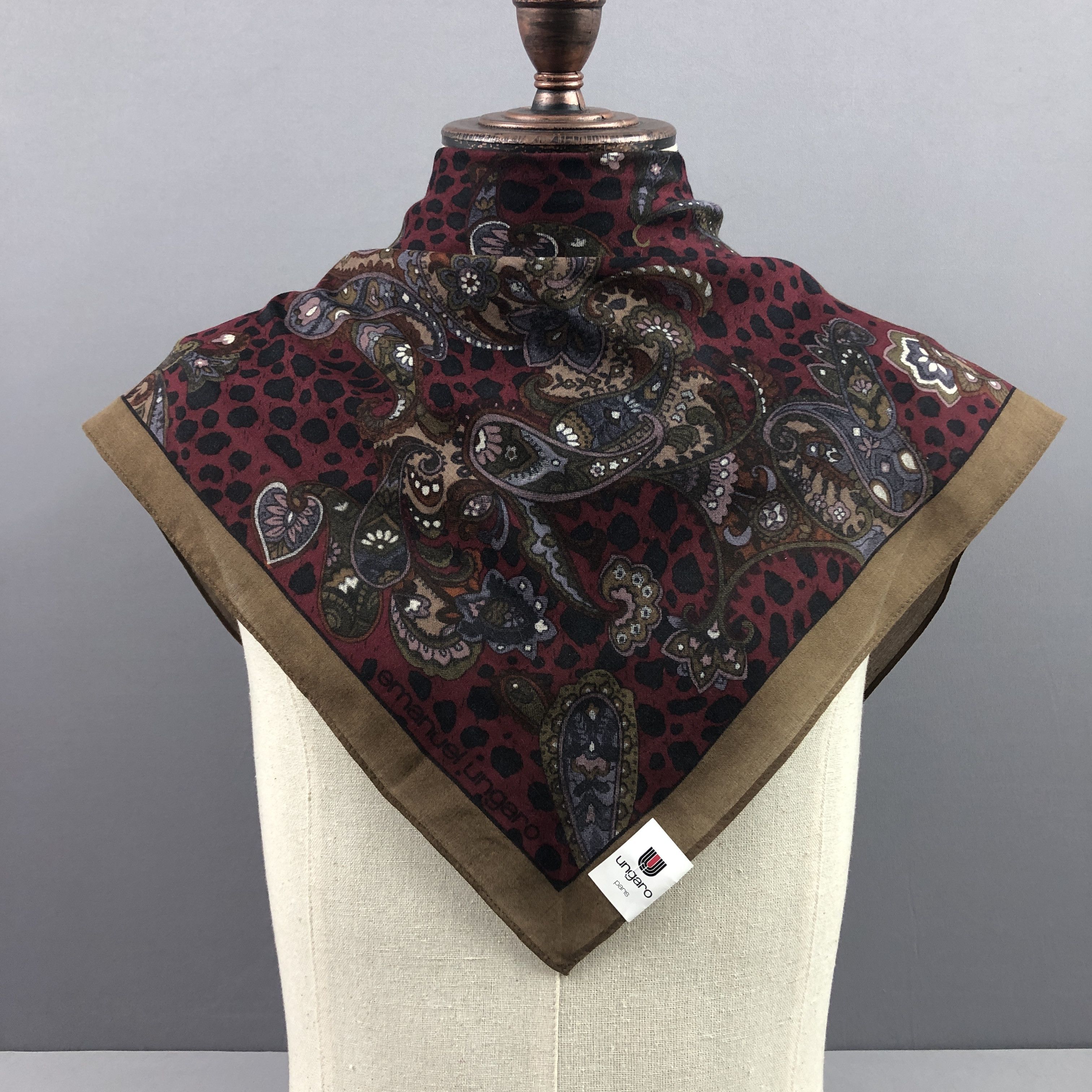 Emanuel Ungaro NWT Vintage Ungaro SILK Scarf Twill Stole Wraps Scarves Size ONE SIZE - 2 Thumbnail