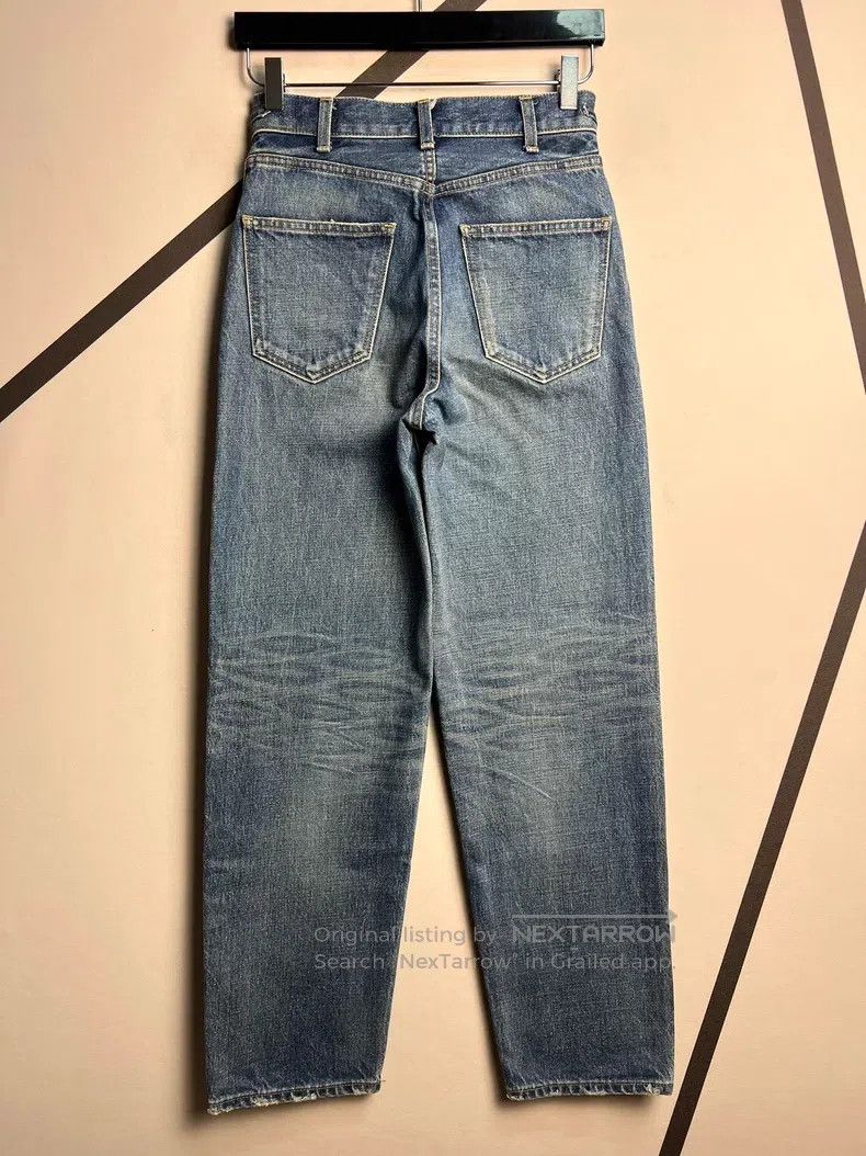 Celine CELINE Turnip Washed Blue Denim Jeans with Gold Chain Size US 26 / EU 42 - 2 Thumbnail