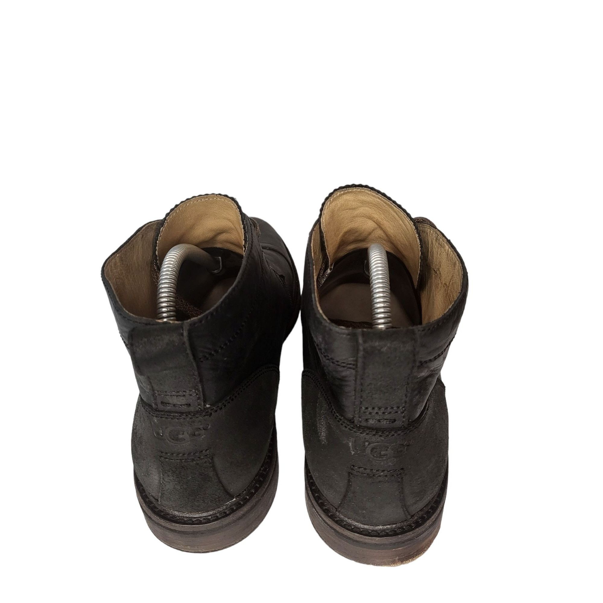 Ugg UGG Leighton Chukka Boots Men Sz 12 Black Leather Lace Up Mi Size US 12 / EU 45 - 4 Thumbnail