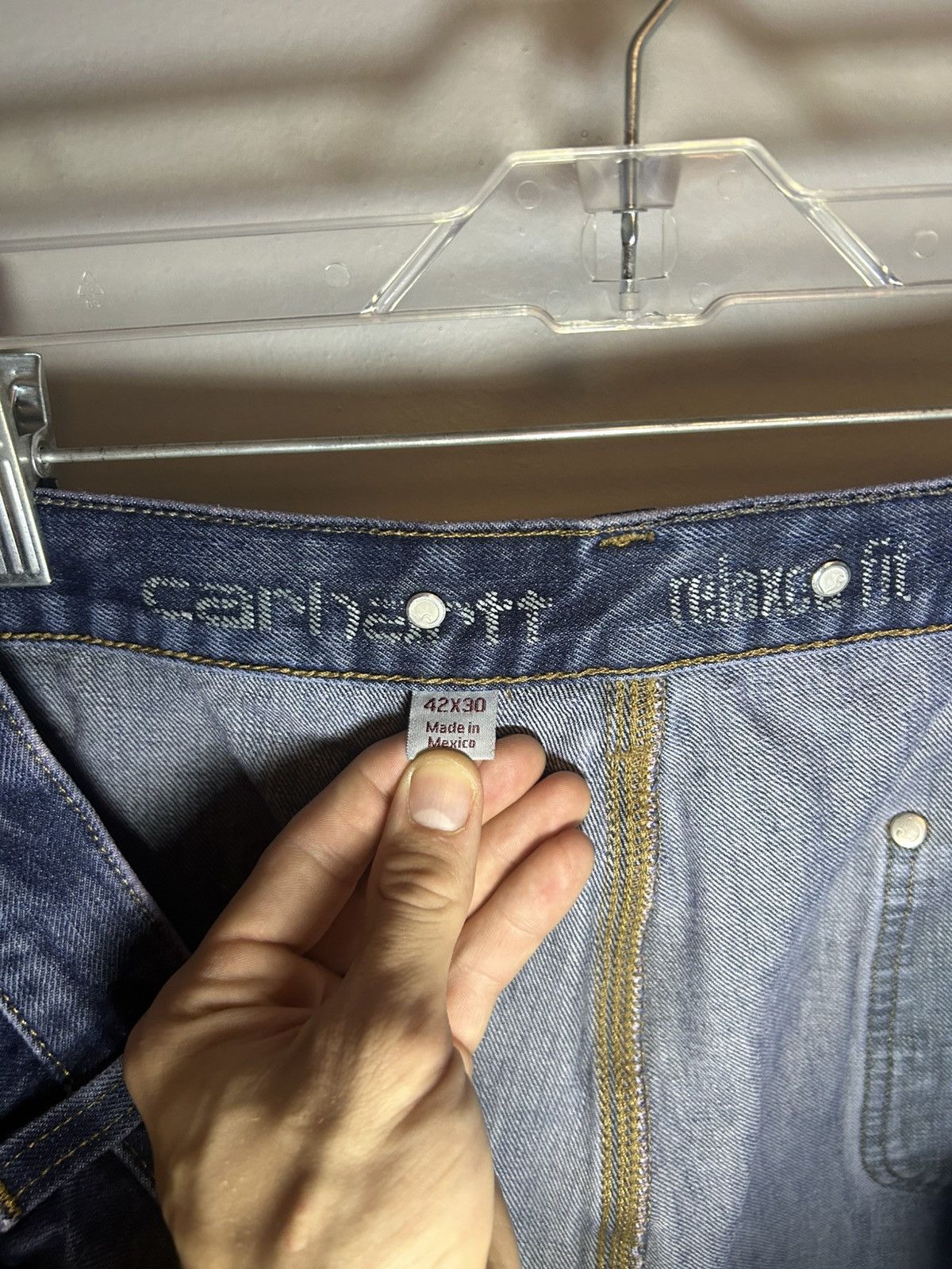 Carhartt × Vintage Carhartt Double Knee relaxed fit carpenter jeans Size US 42 / EU 58 - 6 Thumbnail