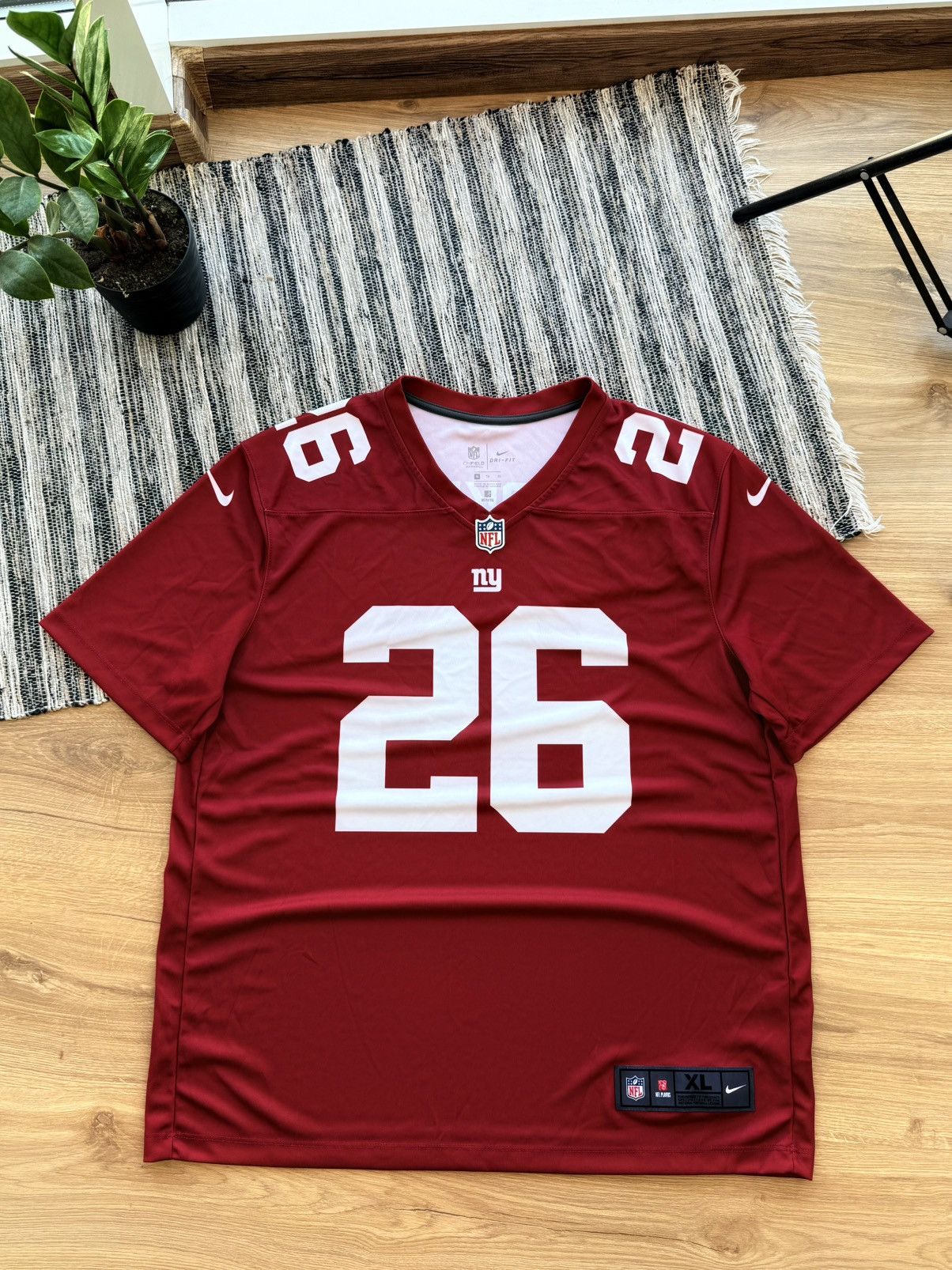 Nike NIKE ON-FIELD SAQUAN BARKLEY #26 NFL JERSEY NEW YORK GIANTS Size US XL / EU 56 / 4 - 1 Thumbnail