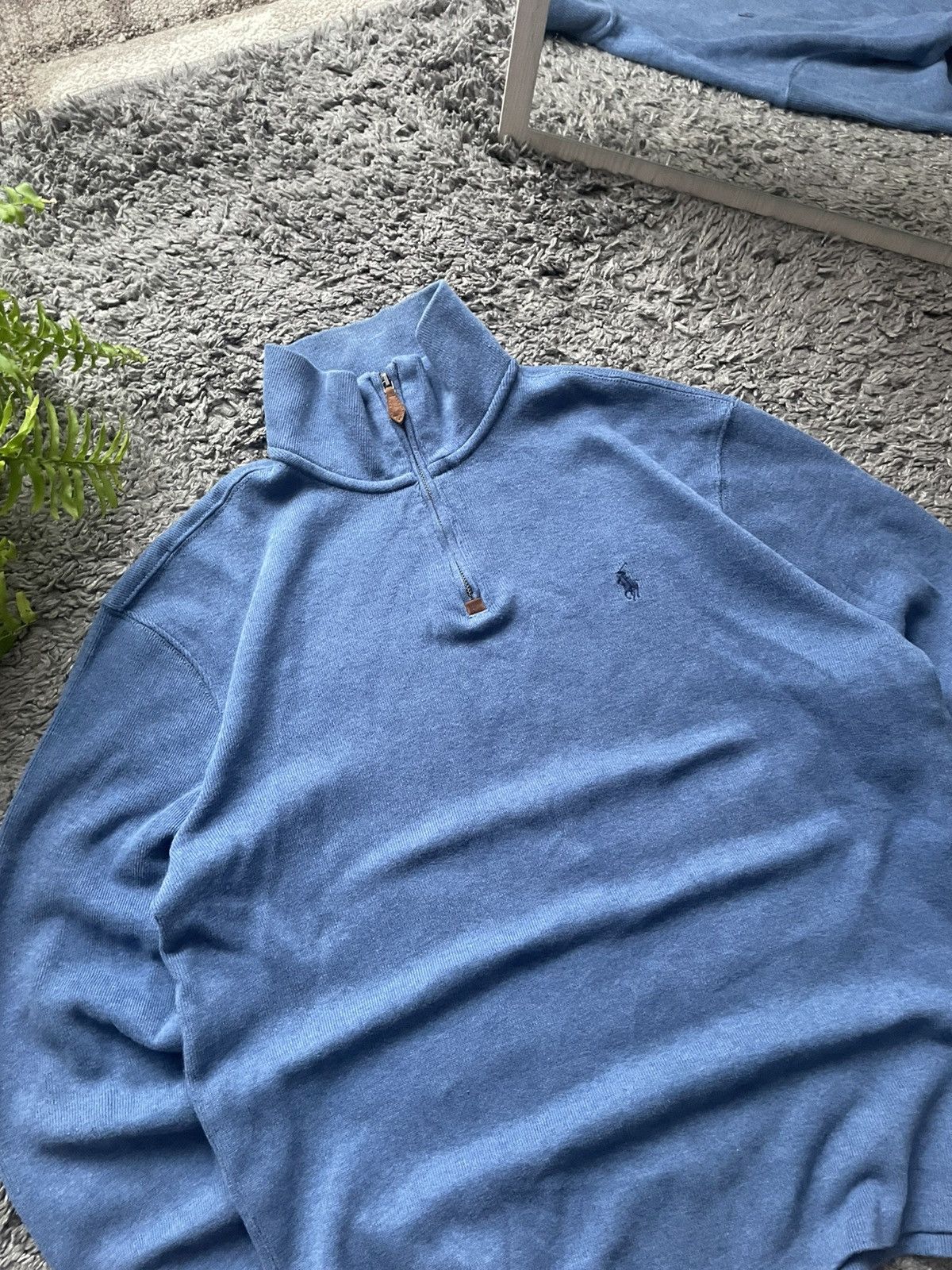 Polo Ralph Lauren × Vintage 00s Polo Ralph Lauren 1/3 Zip Sweatshirt Streetwear Luxury Size US M / EU 48-50 / 2 - 3 Thumbnail