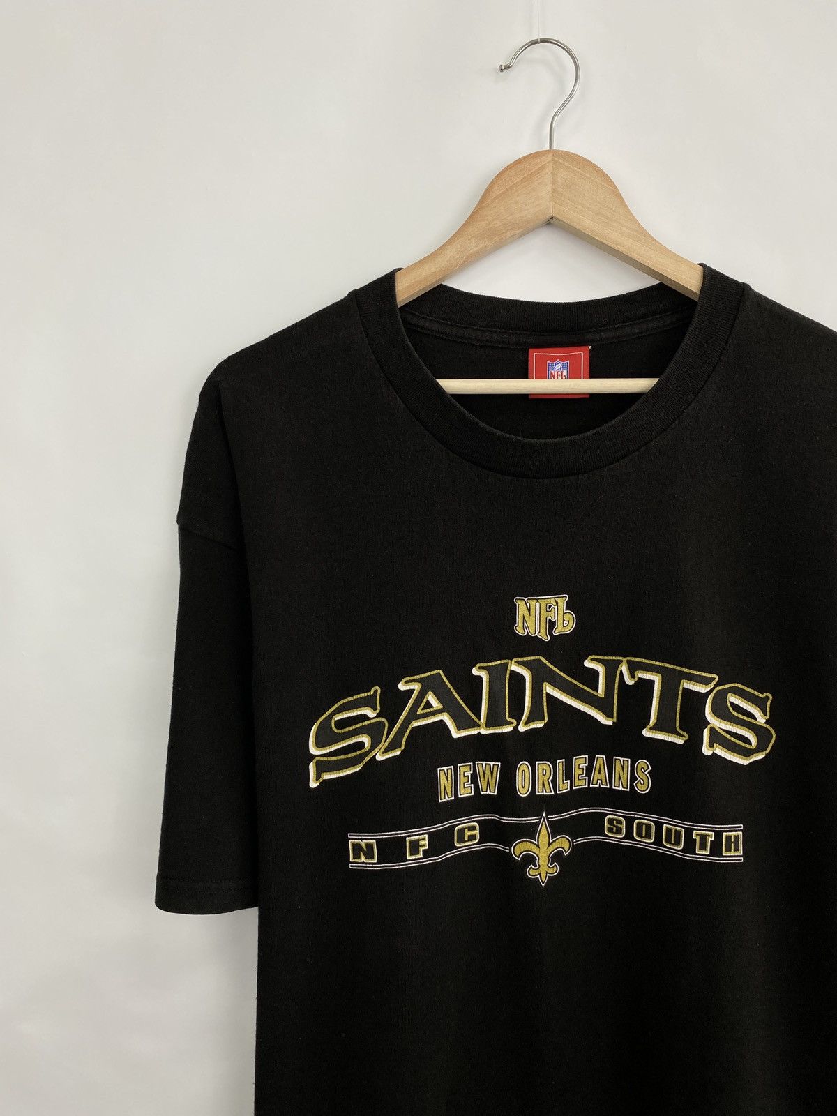 NFL Vintage 90s New Orleans Saints T Shirt Sportswear rare retro Size US XL / EU 56 / 4 - 2 Thumbnail