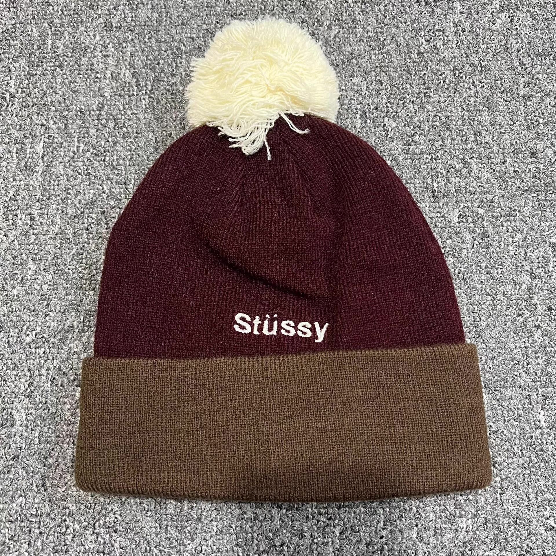 Stussy Stussy Contrast Embroidered Knitted Beanie Q7 Size ONE SIZE - 8 Thumbnail