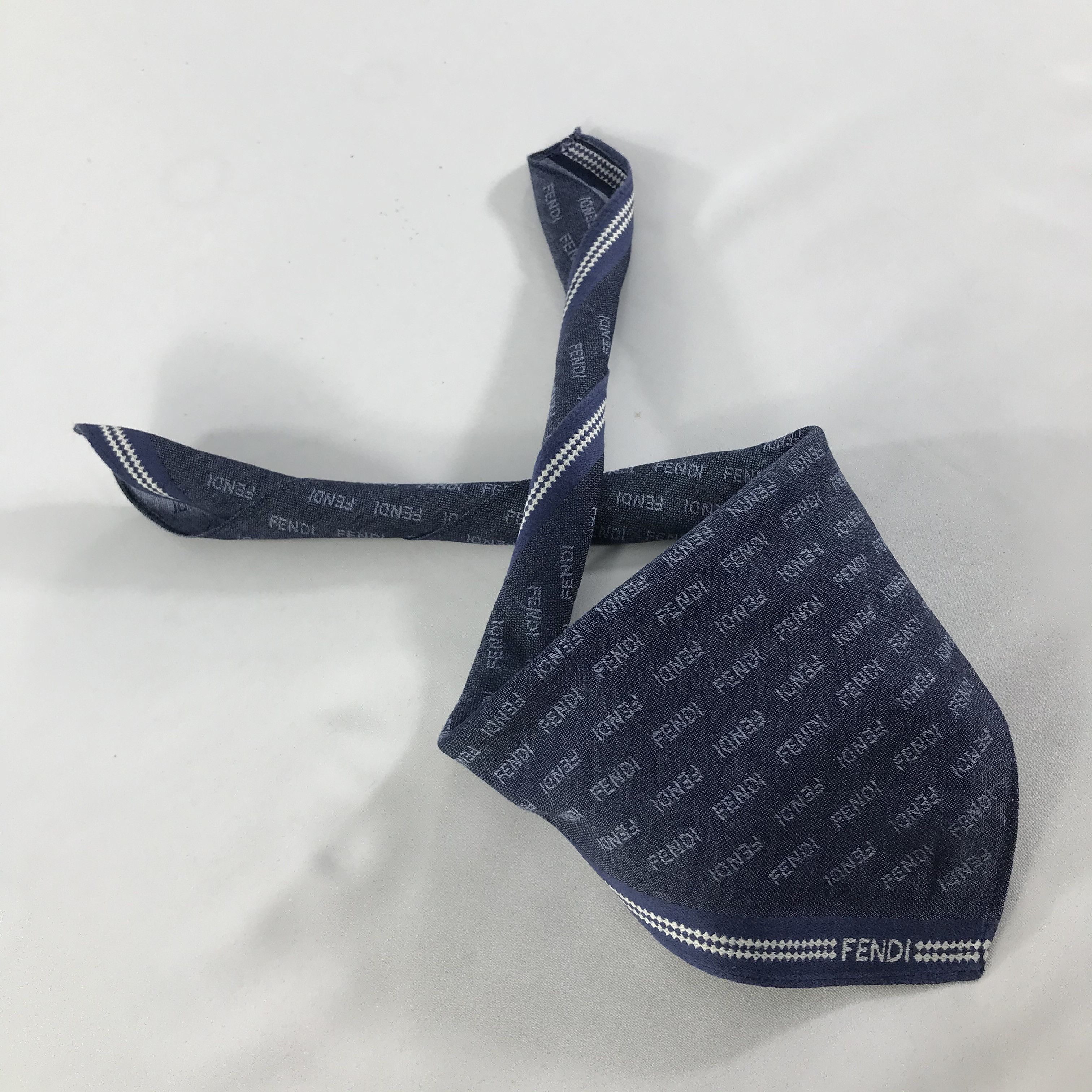 Vintage Vintage Fendi Bandana / Handkerchief / Neckerchief - S1399 Size ONE SIZE - 4 Thumbnail