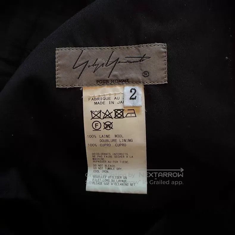 Yohji Yamamoto Yohji Yamamoto size 2 19aw white button wool trousers Size US 28 / EU 44 - 6 Thumbnail