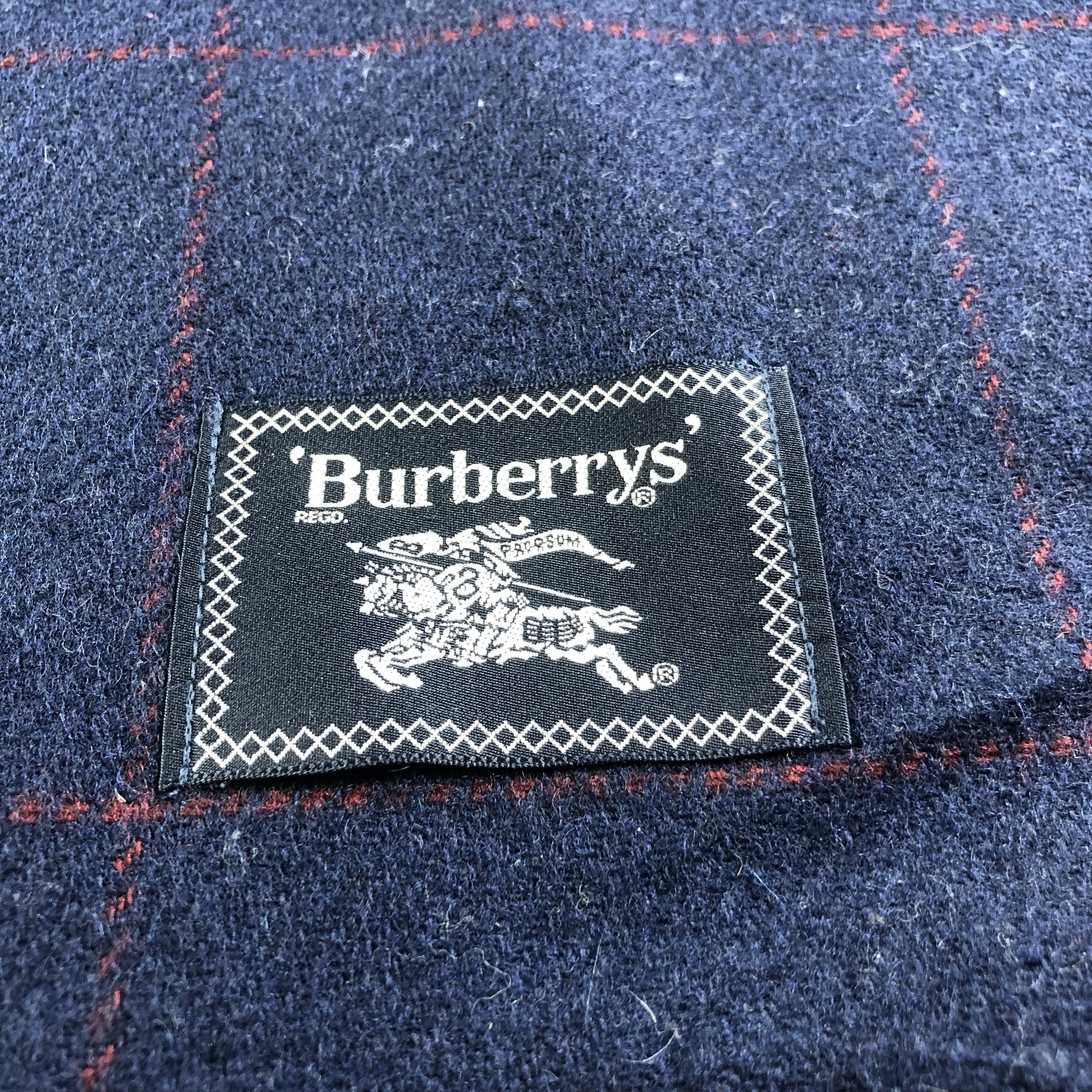 Burberry Burberrys Oversized Wool Wrap Rug Scarf Muffler V1172 Size ONE SIZE - 4 Thumbnail