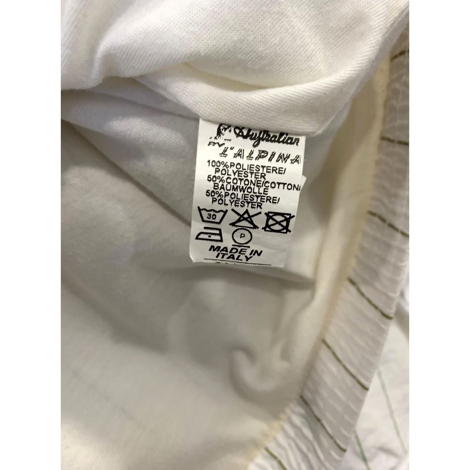 Vintage VINTAGE Australian by L’Alpina Pinstripe Track Jacket Mens L White Made in Italy Size US L / EU 52-54 / 3 - 5 Thumbnail
