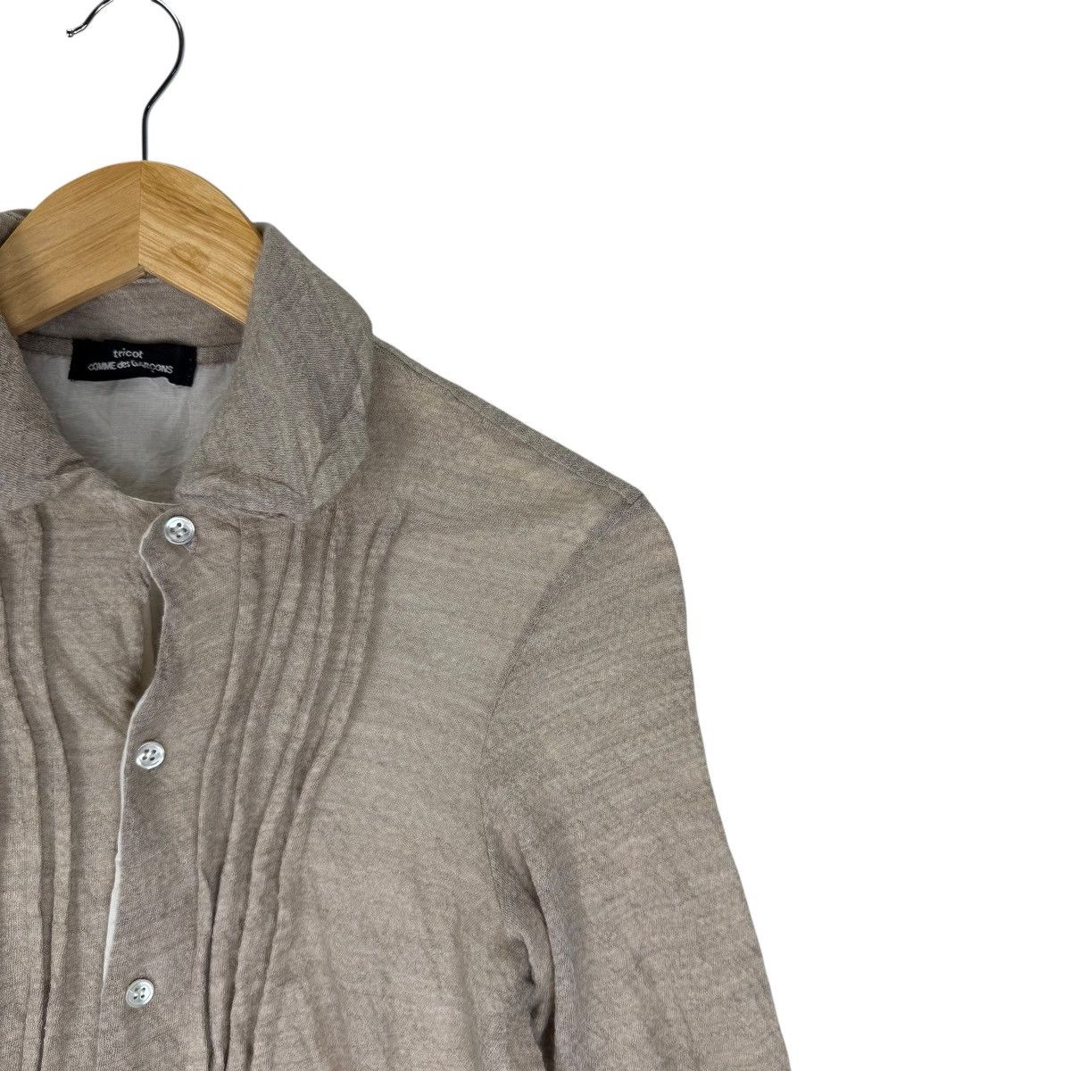 Comme des Garcons ☀️CDG TRICOT SS2007 BUTTON SHIRT Size S / US 4 / IT 40 - 6 Thumbnail