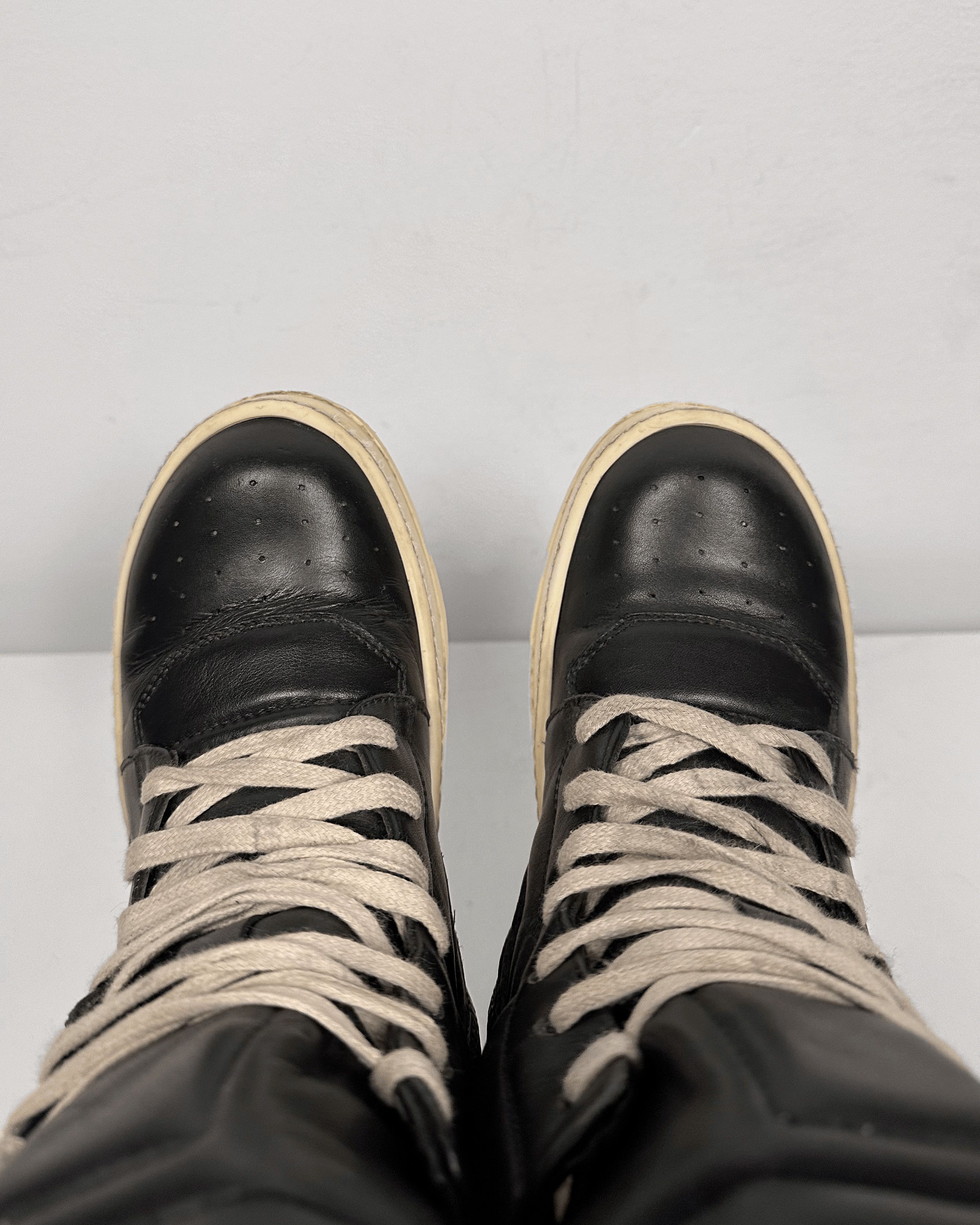Rick Owens Rick Owens Black Milk Geobasket Size US 5 / IT 35 - 5 Thumbnail