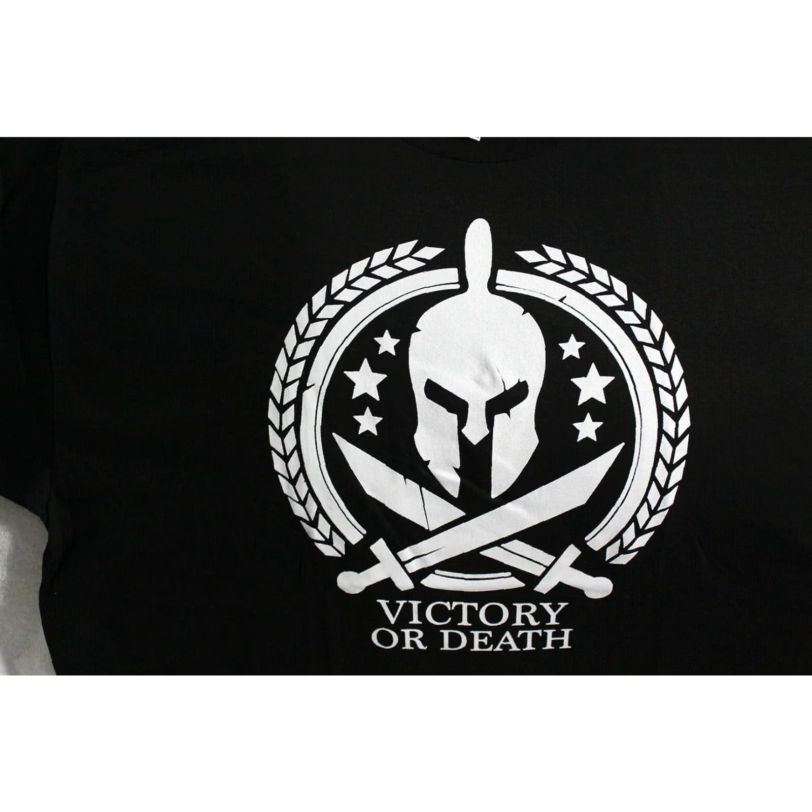 Vintage VINTAGE ALSTYLE Spartan Helmet Victory or Death T-Shirt Men's 2XL Black Graphic Tee Size US XXL / EU 58 / 5 - 2 Thumbnail