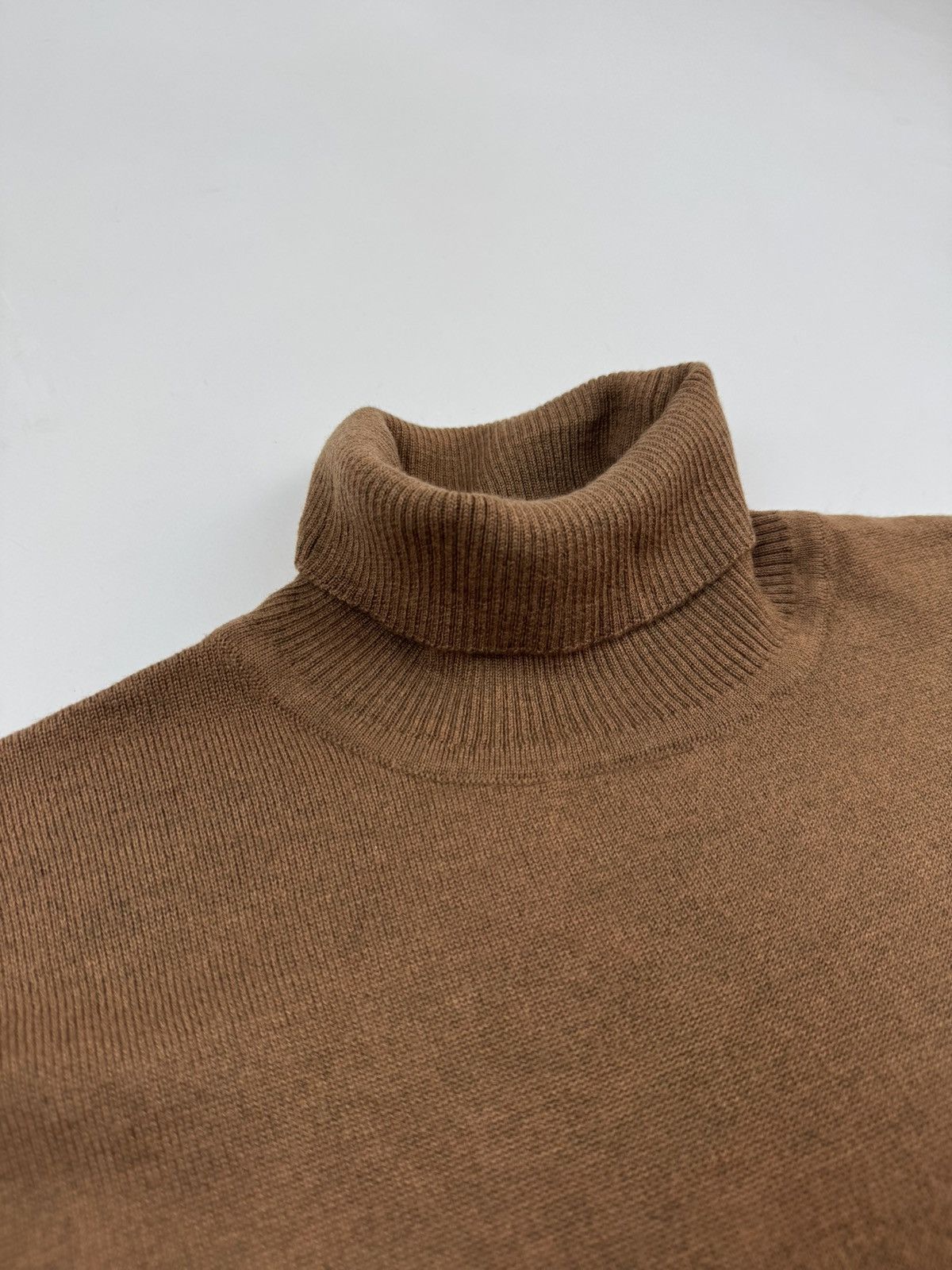 FALKE Falke Wool Turtle Neck Brown Sweater Size US XL / EU 56 / 4 - 5 Thumbnail
