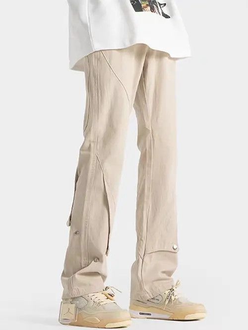 Japanese Brand Khaki High Street Vintage Loose Casual Pants Size US 33 - 7 Thumbnail