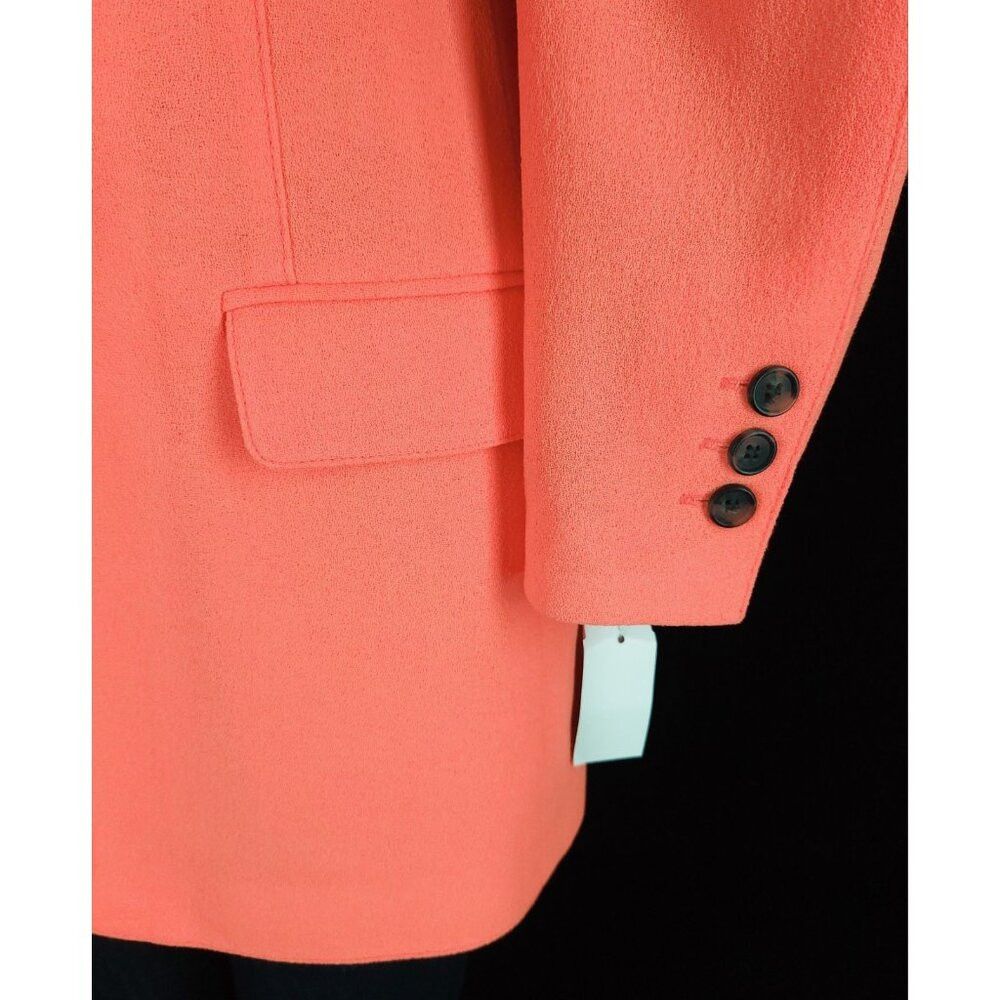 SMYTHE Smythe Tailored Blazer Size 4 Womens Neon Tangerine Jacket Size S / US 4 / IT 40 - 7 Thumbnail