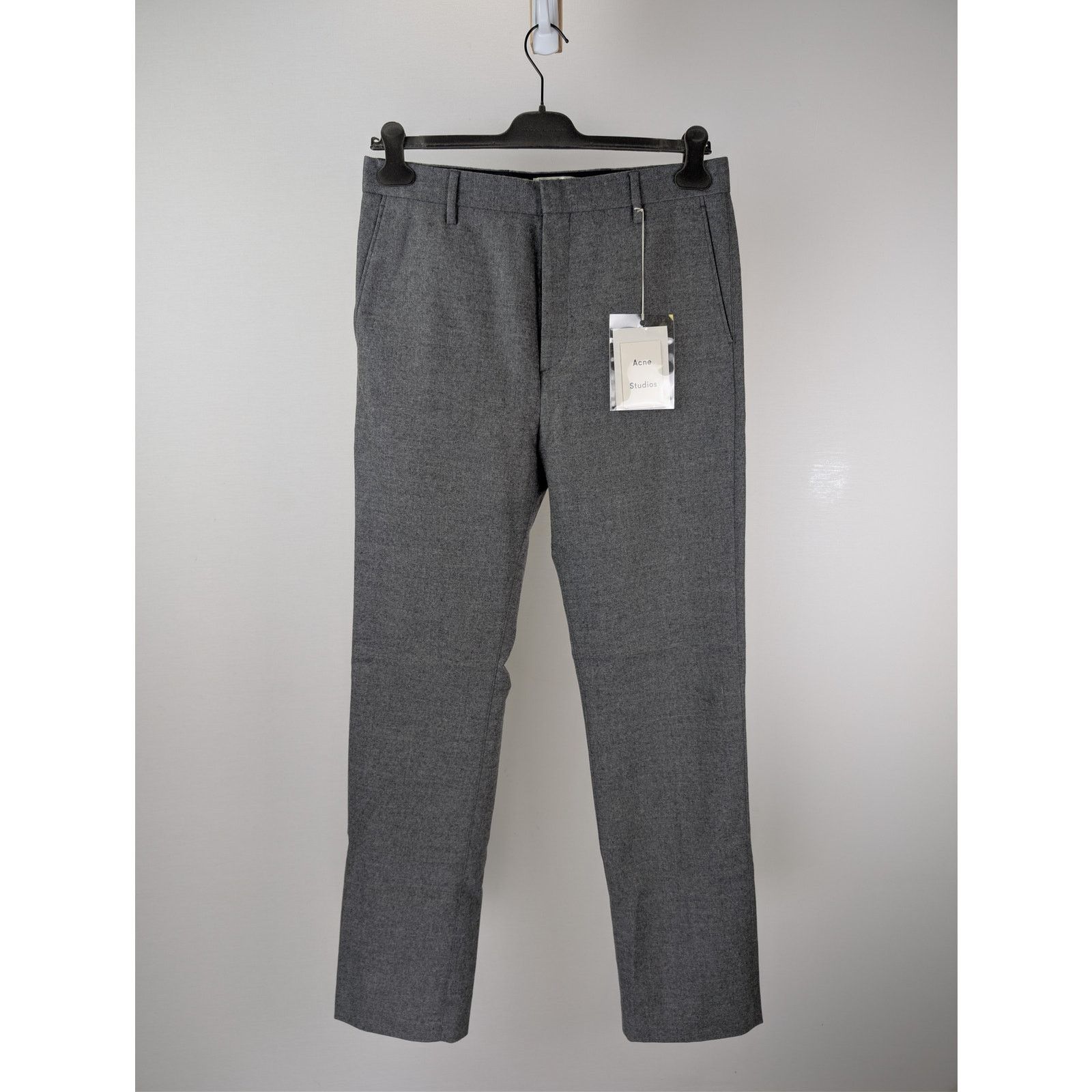 Acne Studios o1rshd1 Pro Flannel PAW16 Trouser Causal Pants in Light Grey Size US 34 / EU 50 - 1 Thumbnail