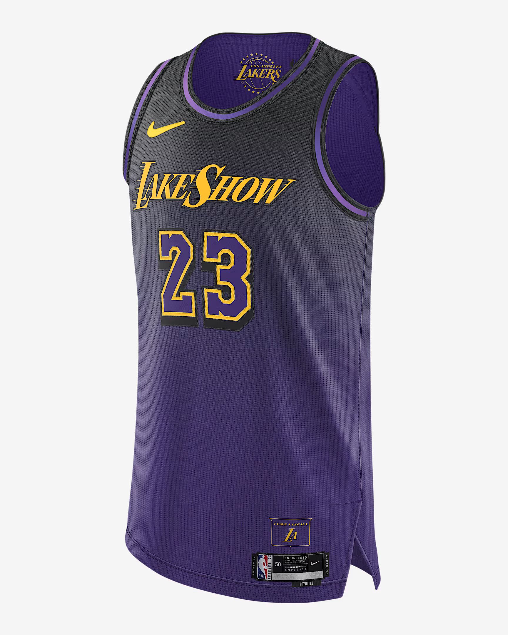 Nike LeBron James Los Angeles Lakers 2024/25 City Edition Size US XXL / EU 58 / 5 - 1 Thumbnail