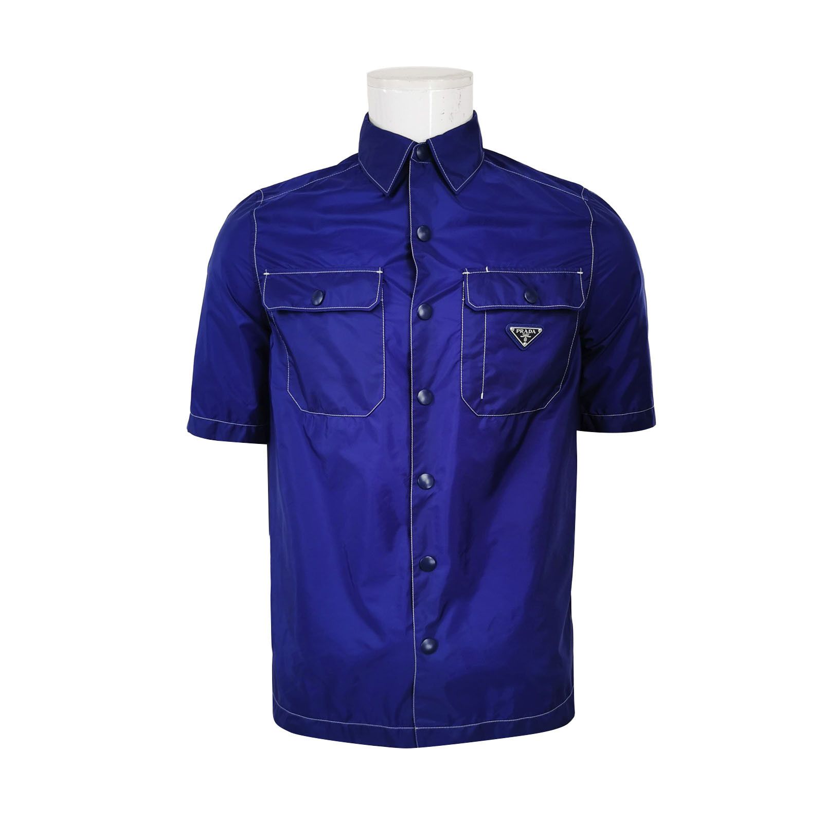 Prada Prada Re-Nylon Logo Short Sleeve Shirt US XS Size US XS / EU 42 / 0 - 1 Thumbnail