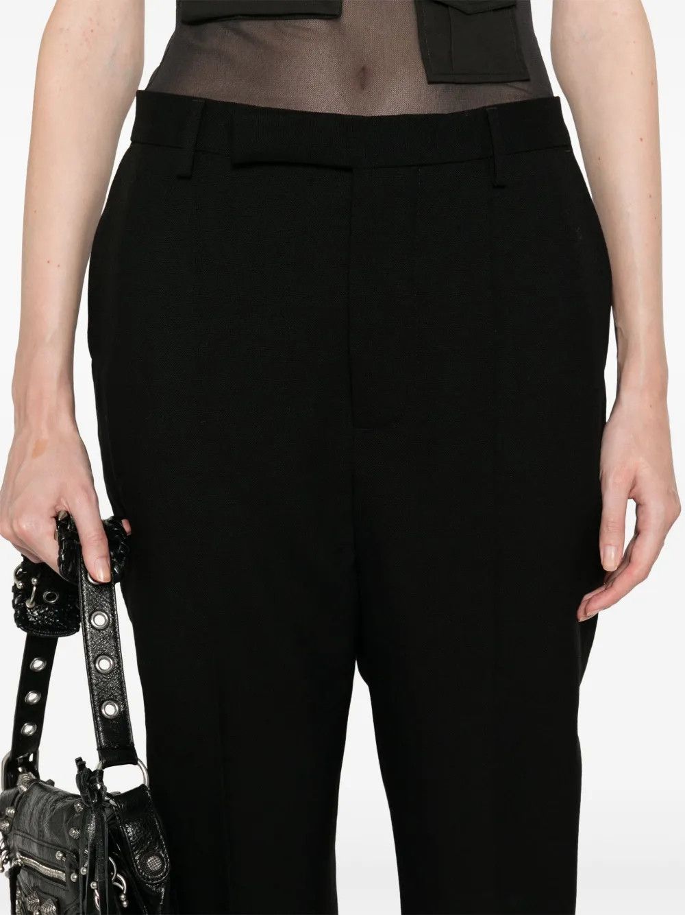 Rick Owens o1y0126 Casual Pant in Black Size 26" / US 2 / IT 38 - 2 Thumbnail