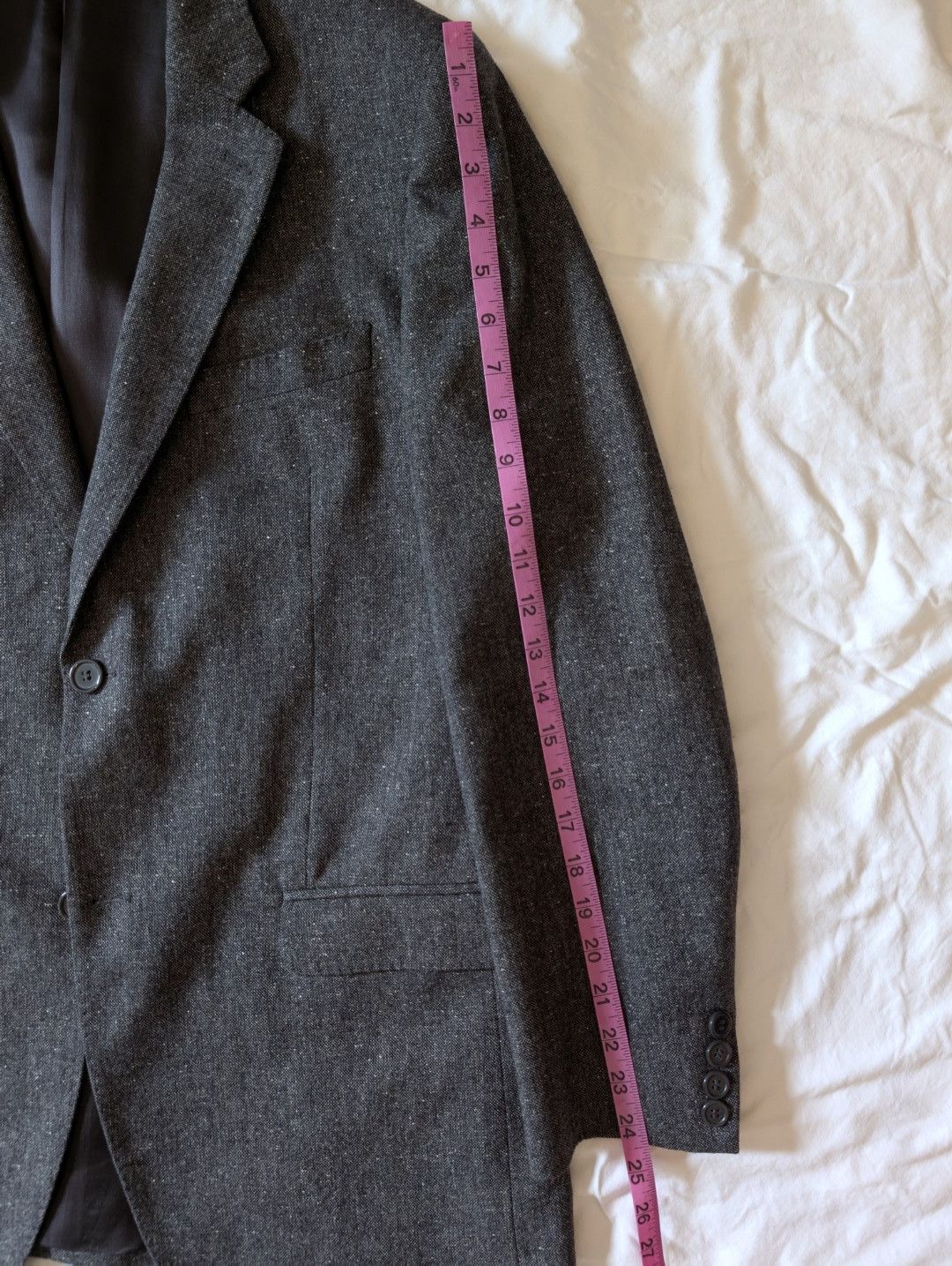 Calvin Klein Calvin Klein Collection Sport Jacket, Grey Tweed 40R Size 40R - 6 Thumbnail