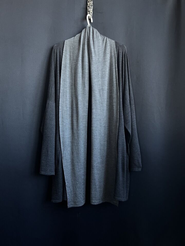 Max Mara Max Mara Women's Long Cardigan Fine Wool Gray Size M Size M / US 6-8 / IT 42-44 - 7 Thumbnail