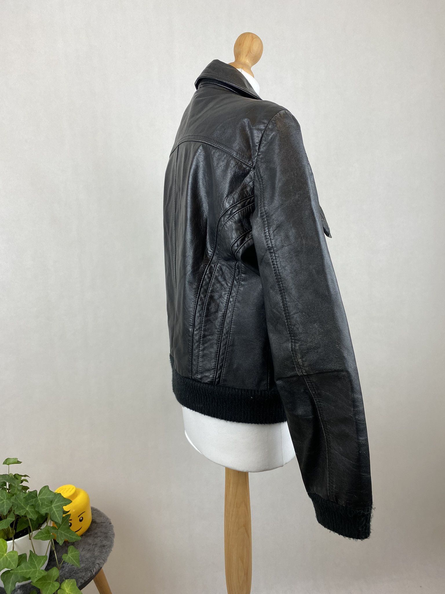 Genuine Leather × Vintage real leather jacket vintage vera pelle Size L / US 10 / IT 46 - 5 Thumbnail