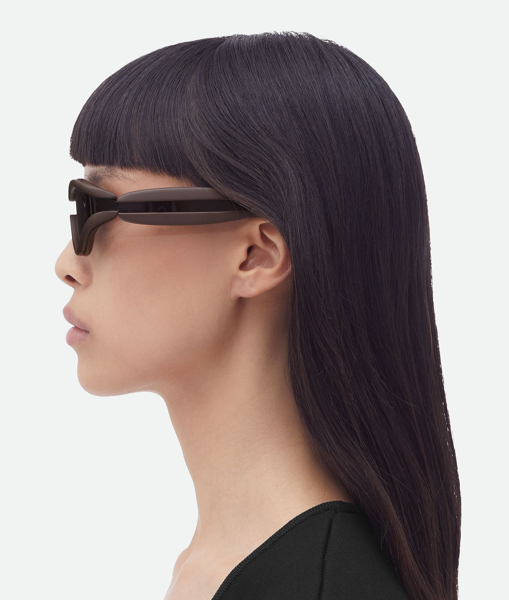 Bottega Veneta o1n1vont0525 Size: OS / Unisex Hem Sunglasses in Black/Brown Size ONE SIZE - 5 Thumbnail