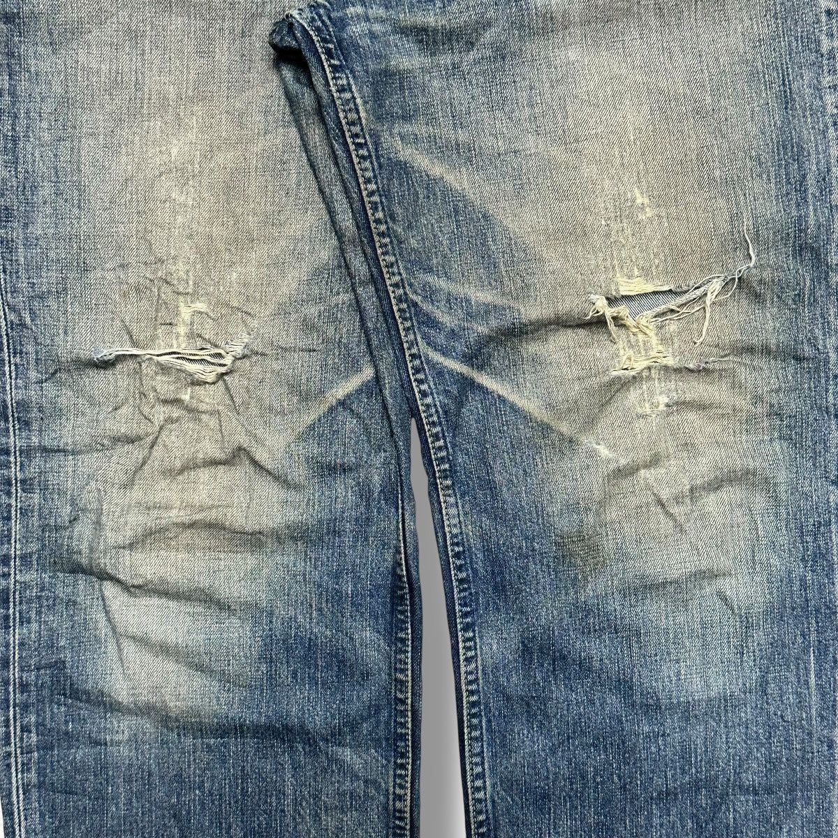 Levi's Levi’s 502 Regular Tapered Fit MudWash Distressed Faded Jean Size US 34 / EU 50 - 3 Thumbnail
