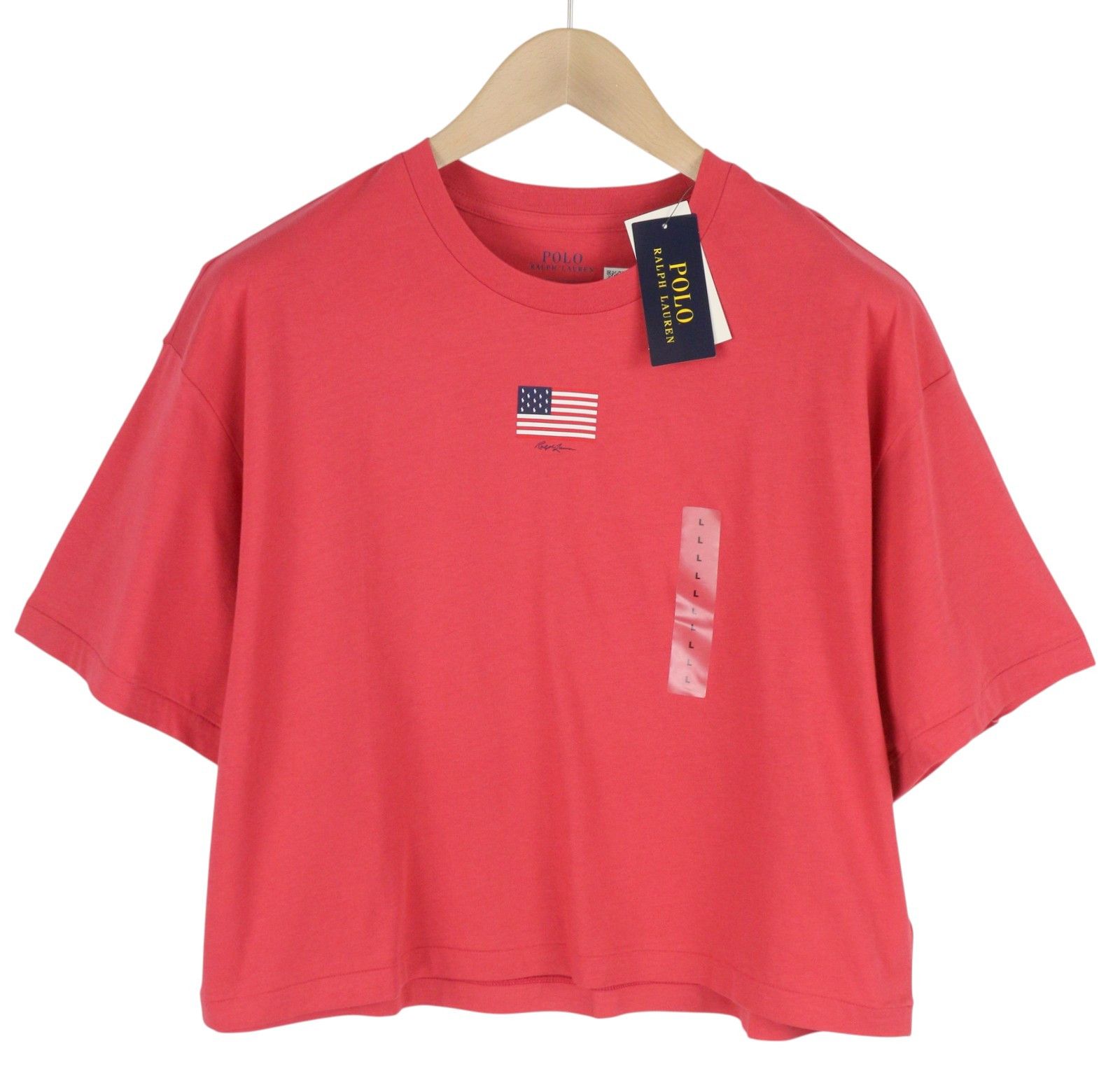 Polo Ralph Lauren L Red Short Sleeve Crew Neck Tricot T-Shirt 84722 Size L / US 10 / IT 46 - 1 Thumbnail