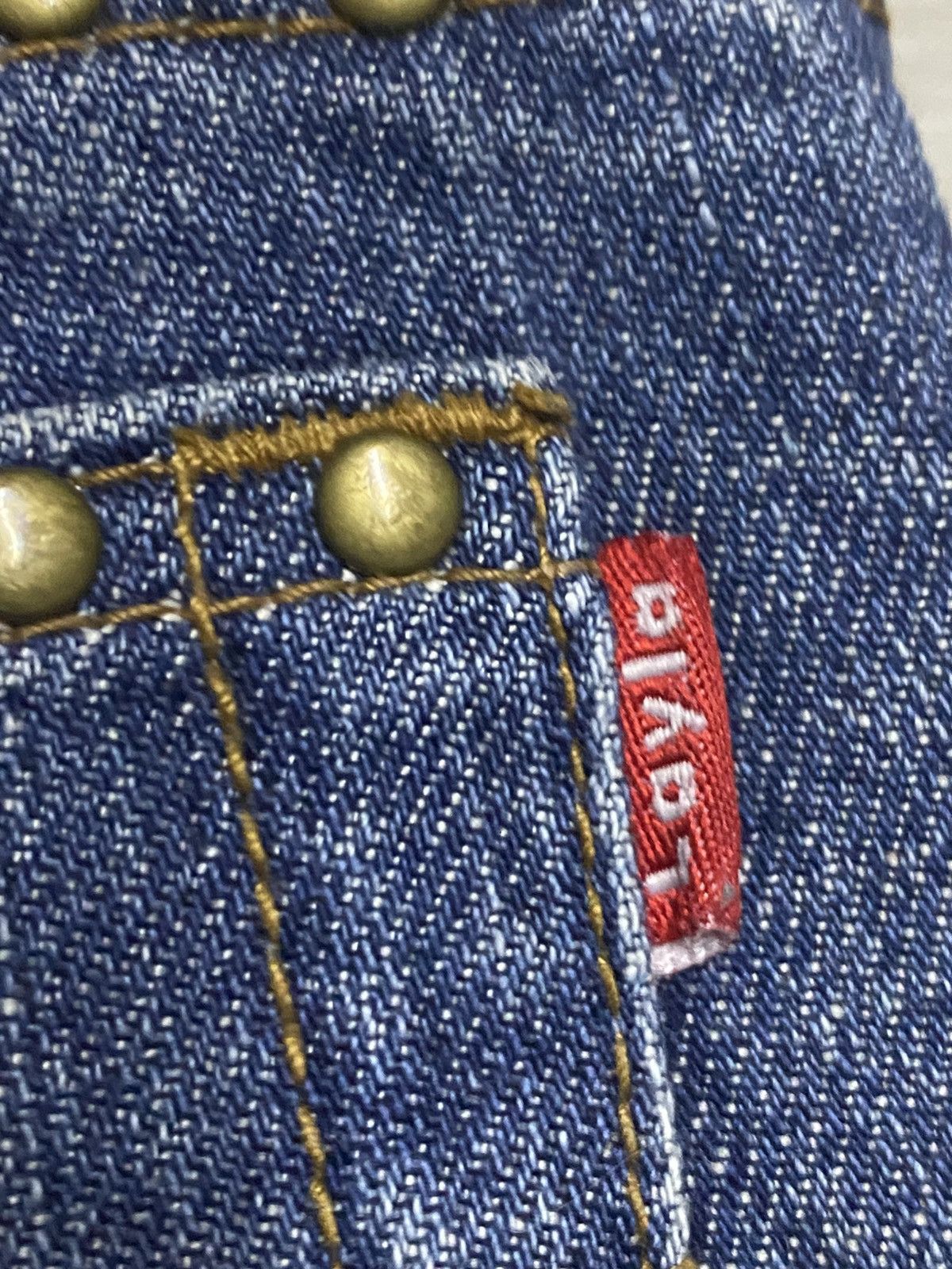Tornado Mart Woman Layla Jean & Co Studded Y2K Flare Denim Size US 27 - 13 Thumbnail