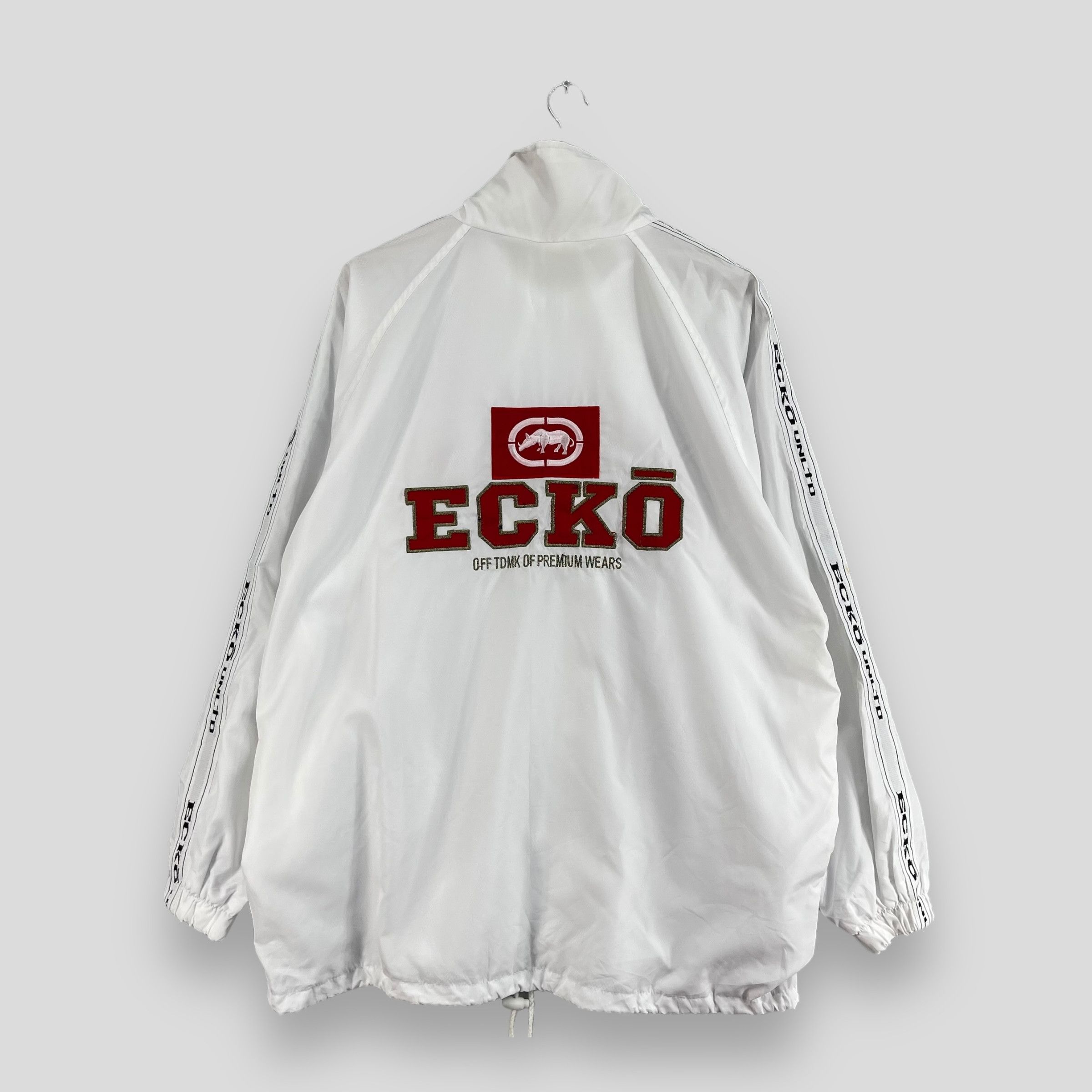 Ecko Unltd. × Vintage Vintage ECKO FUNCTION Back Hit Logo Embroidery Windbreaker Size US L / EU 52-54 / 3 - 1 Thumbnail