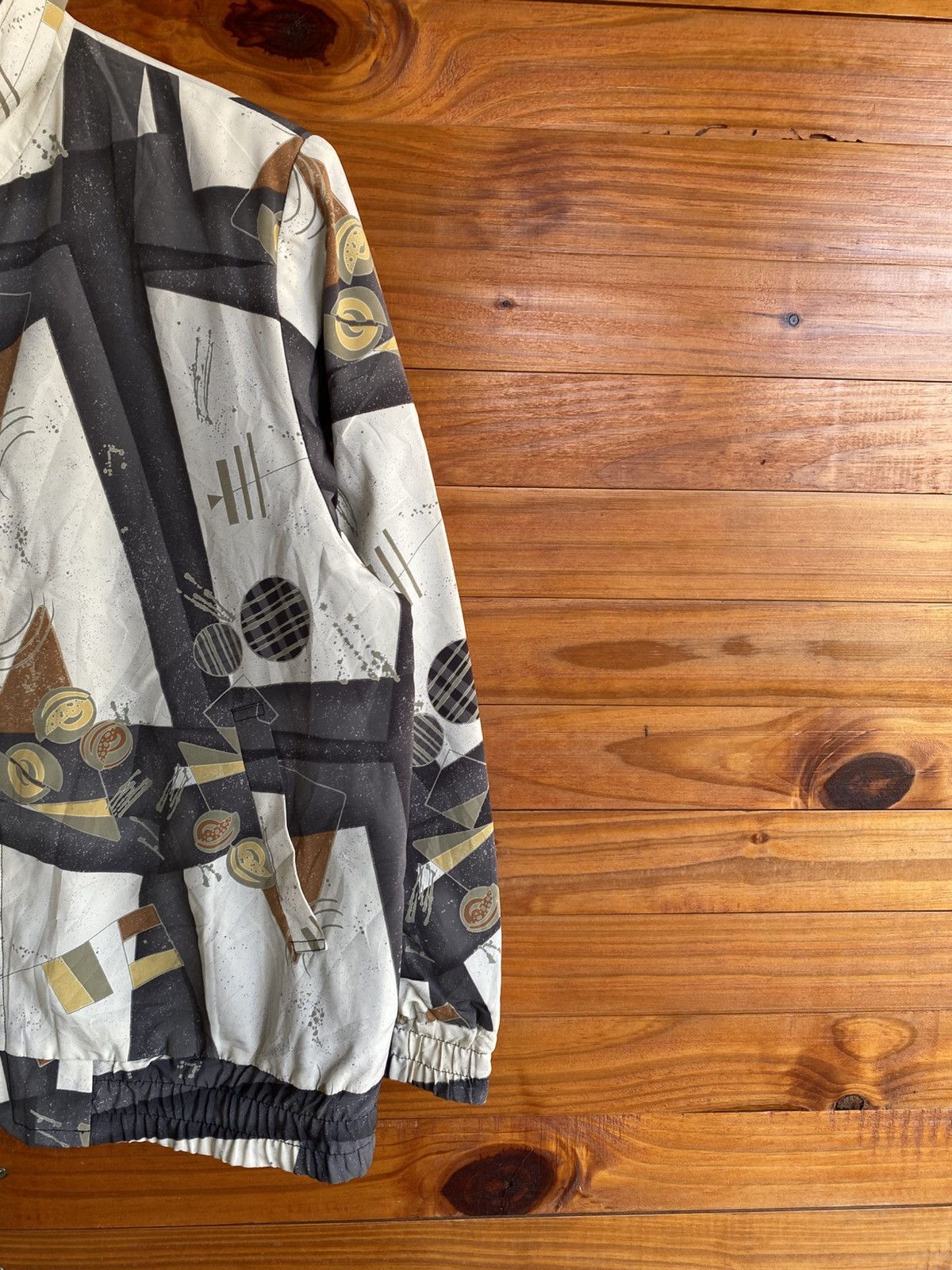 Japanese Brand Vintage PAPITA Abstract Pattern Jacket Japanese Brand Zip-Up Size L / US 10 / IT 46 - 6 Thumbnail