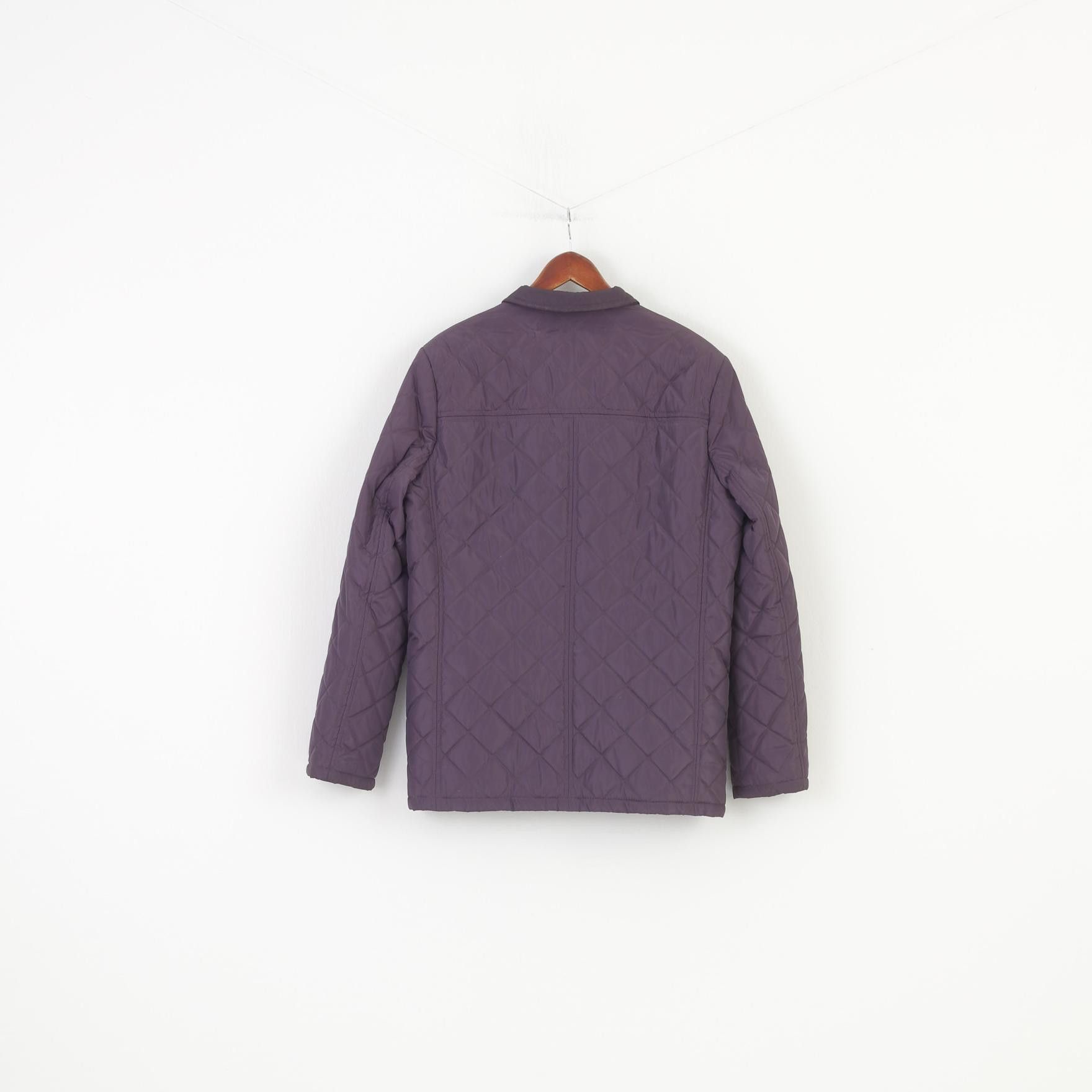 Vintage Kubenz Men 52 L Jacket Purple Snap Buttons Padded 1487 Size US L / EU 52-54 / 3 - 6 Thumbnail