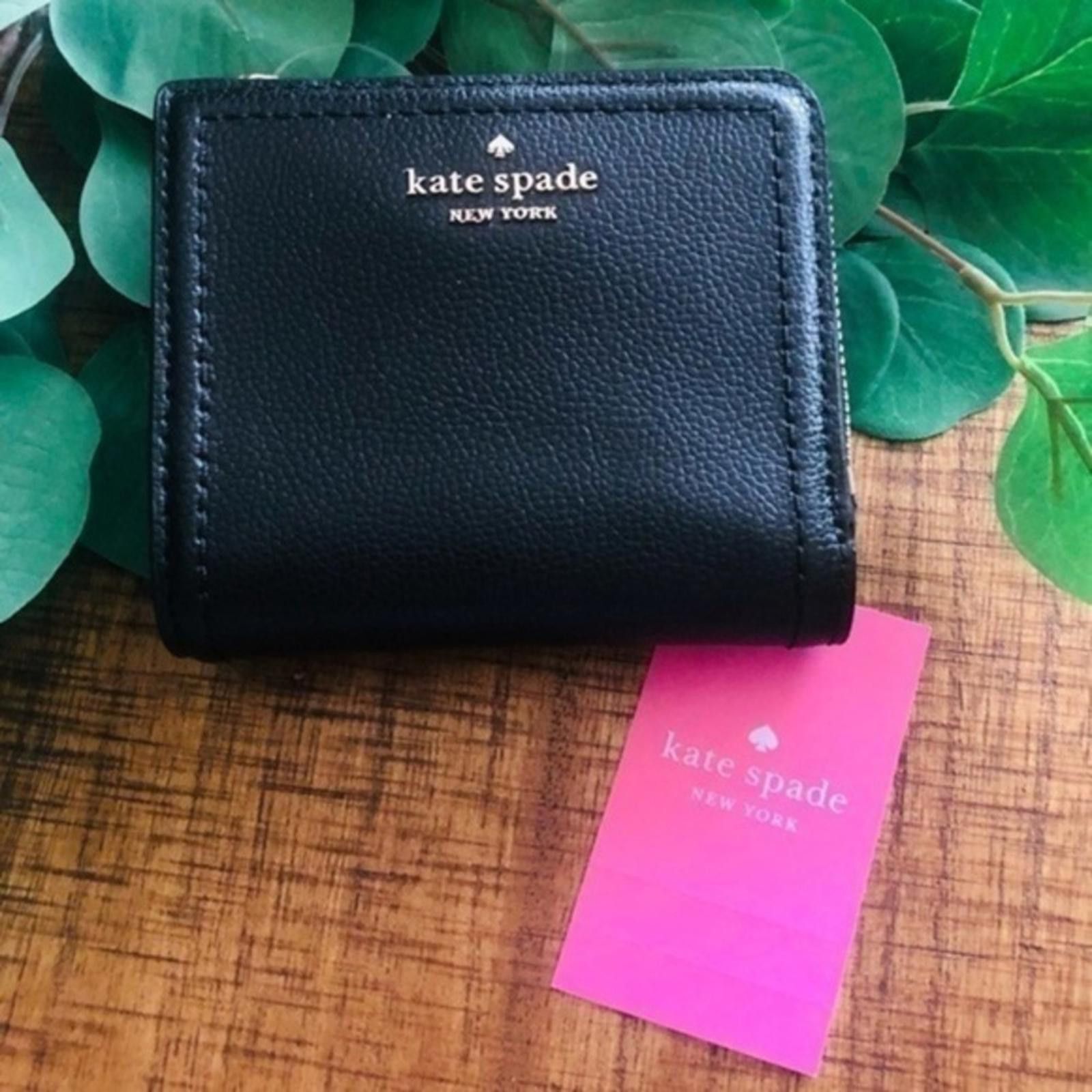Designer Kate Spade Black Bifold Wallet With ID Window NWT Size ONE SIZE - 1 Thumbnail