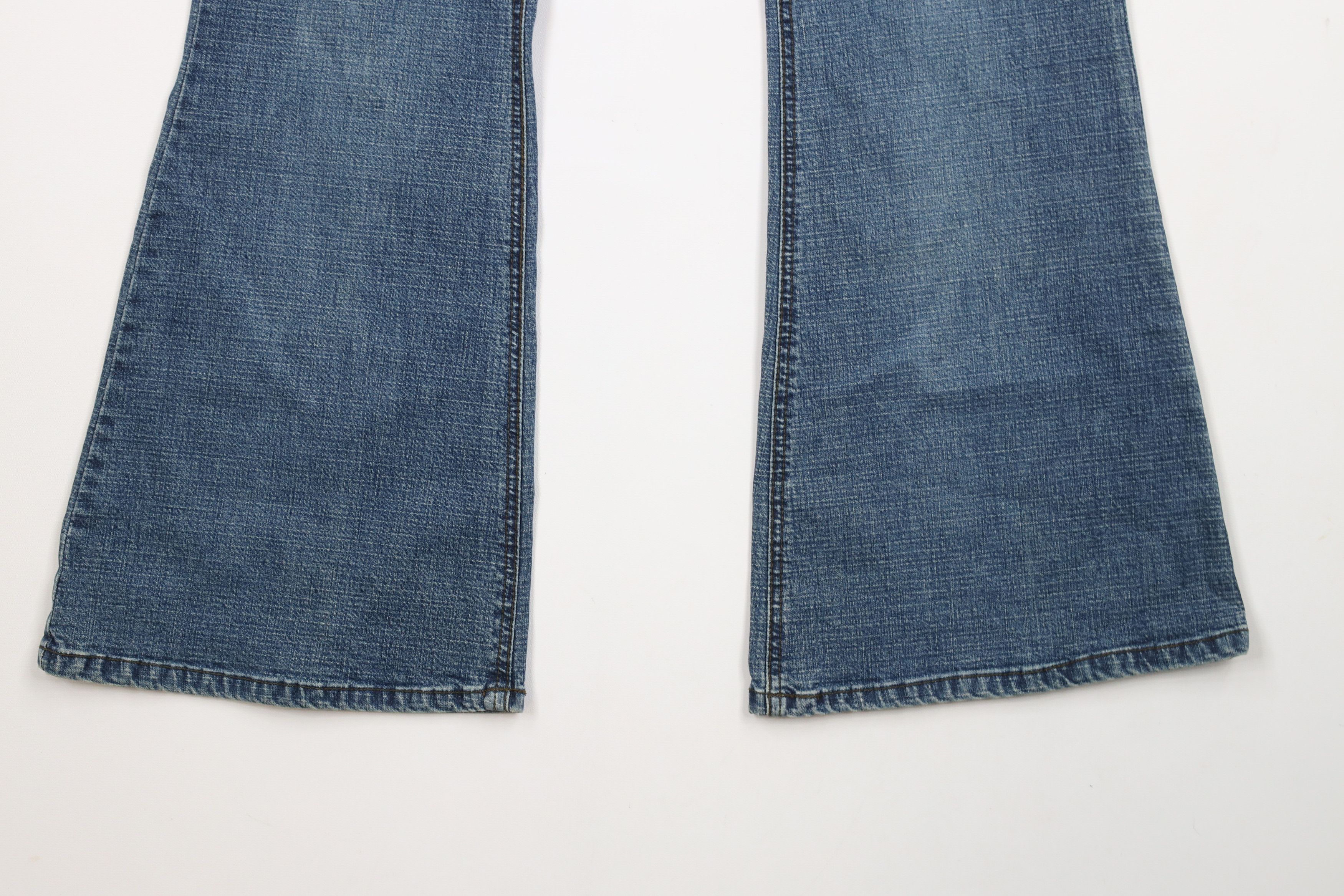 Vintage Vintage 90s Y2K Streetwear Tie Waist Flared Wide Leg Jeans Size 30" / US 8 / IT 44 - 4 Thumbnail