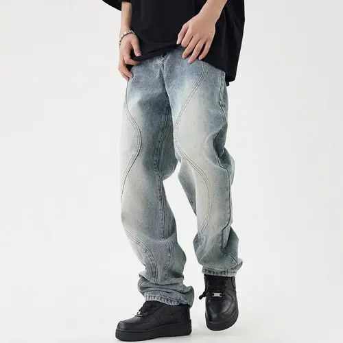 VIBE Street 90’s hiphop washed skateboard hip-hop jeans Size US 34 / EU 50 - 4 Thumbnail