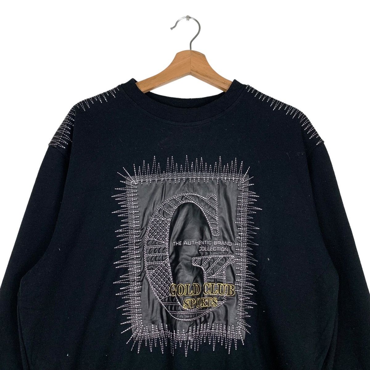 Japanese Brand GOLD CLUB SPORTS Embroidery Big Logo Sweatshirt #0349-C16 Size US M / EU 48-50 / 2 - 3 Thumbnail