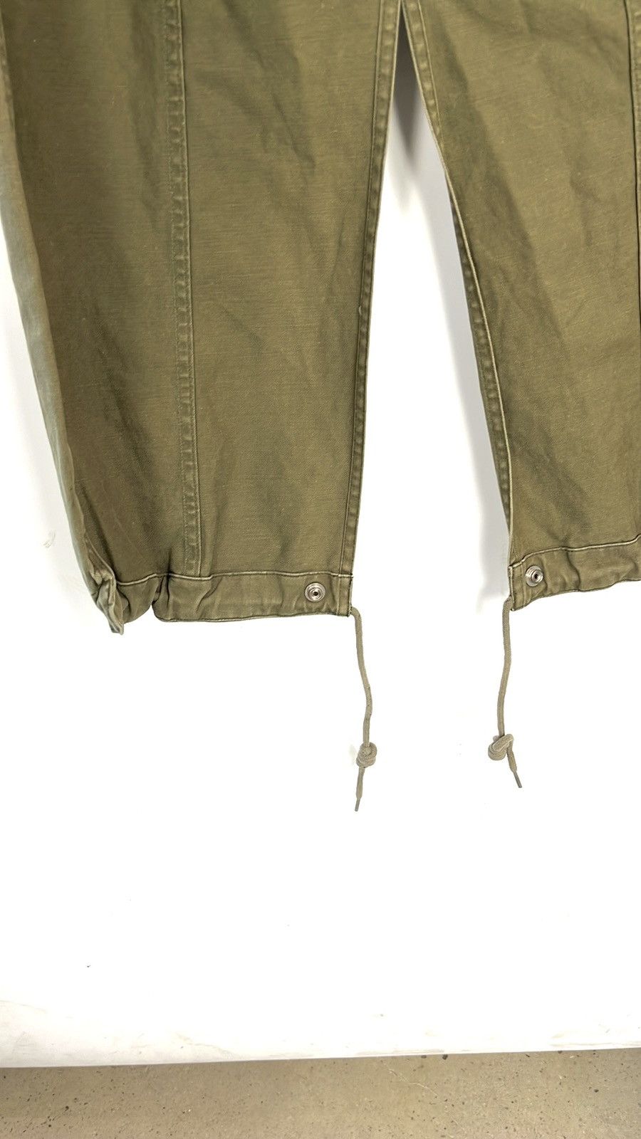 Saint Laurent Paris Saint Laurent SS/14 Khaki Gabardine Fishtail Military Parka Size US XXS / EU 40 - 7 Thumbnail