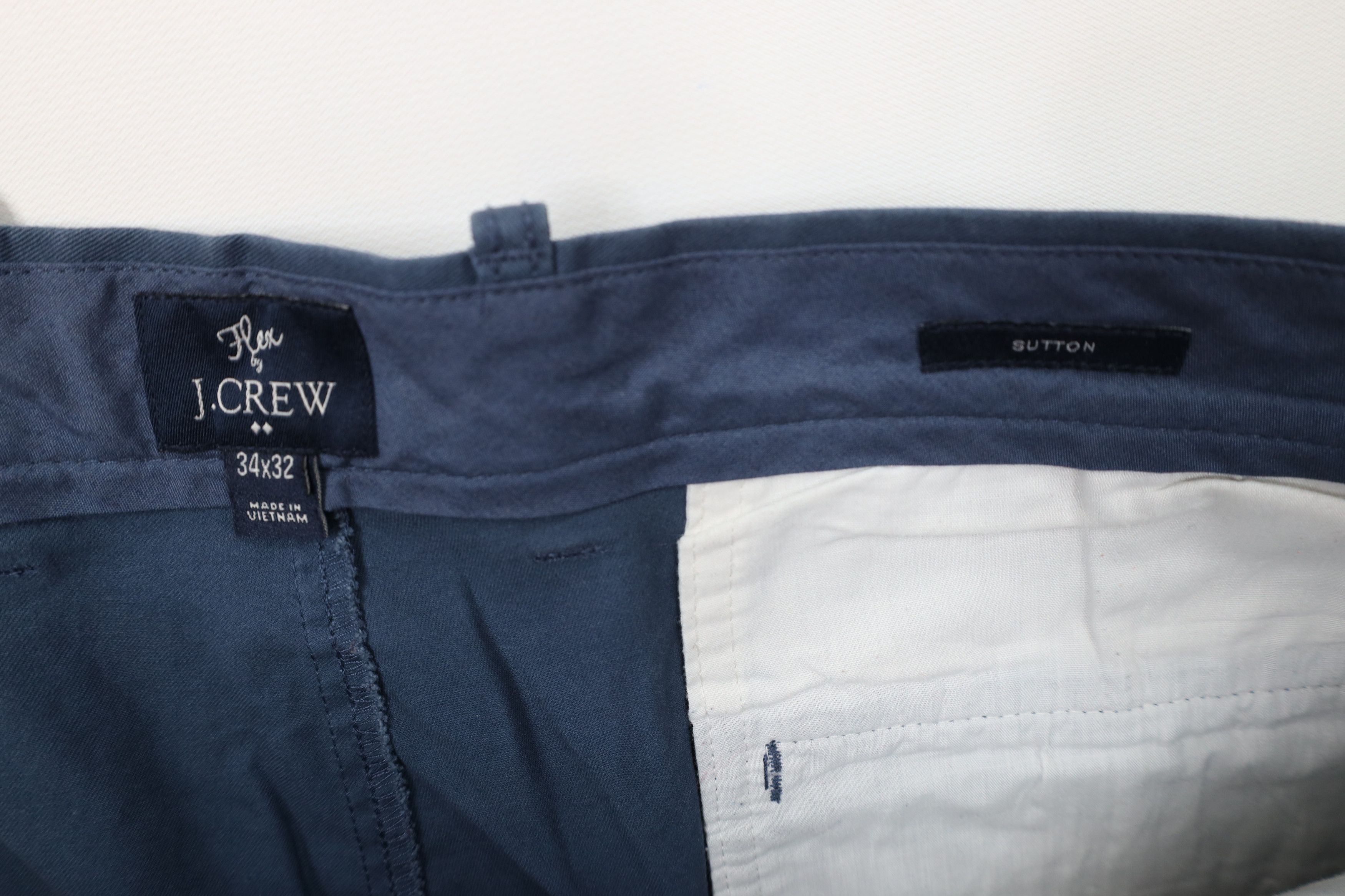 J.Crew J Crew Sutton Flex Straight Leg Chino Pants Trousers Blue Size US 34 / EU 50 - 7 Thumbnail