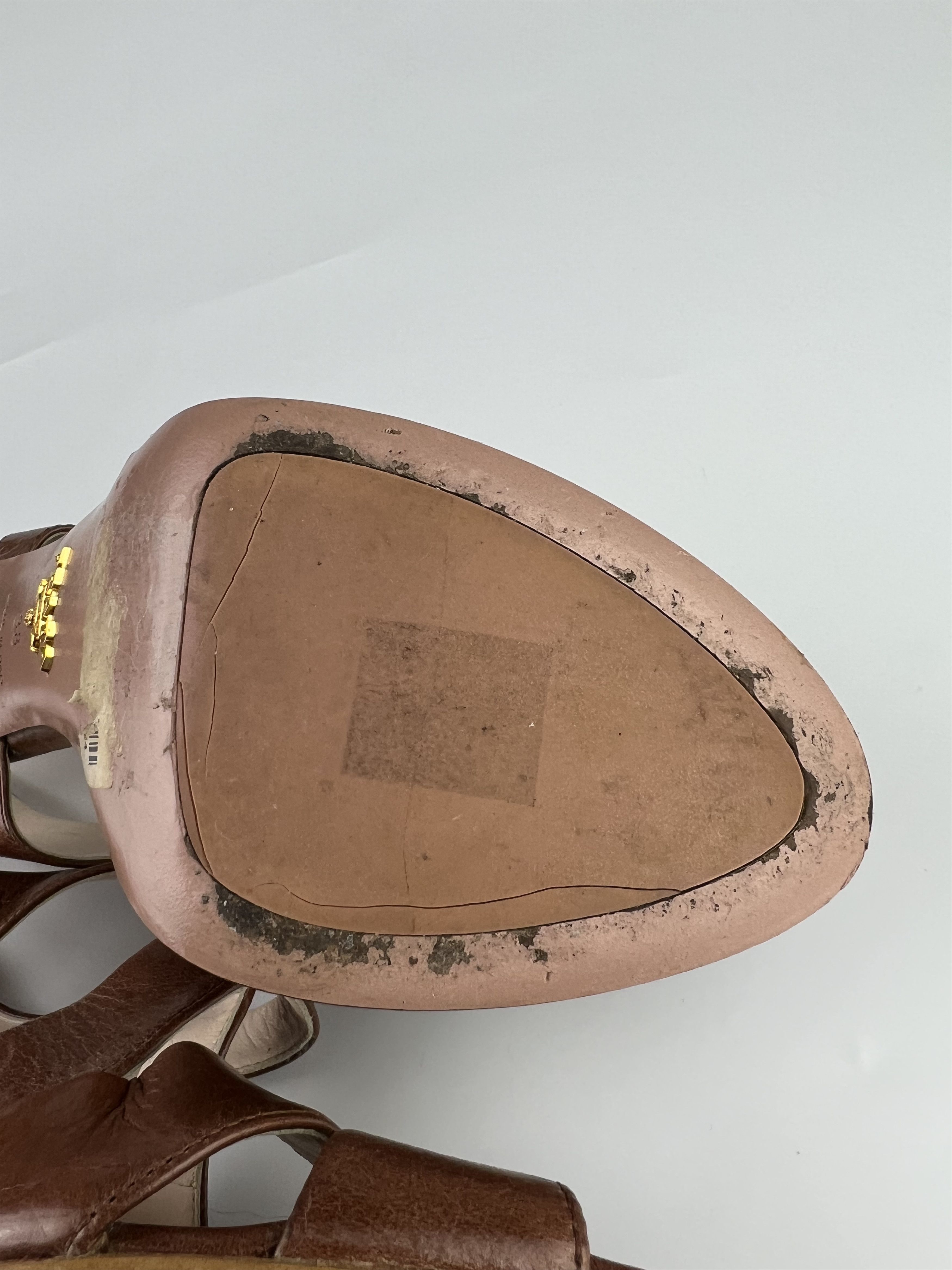 Prada Prada Brown Heels Size 38 Size US 8 / IT 38 - 17 Thumbnail