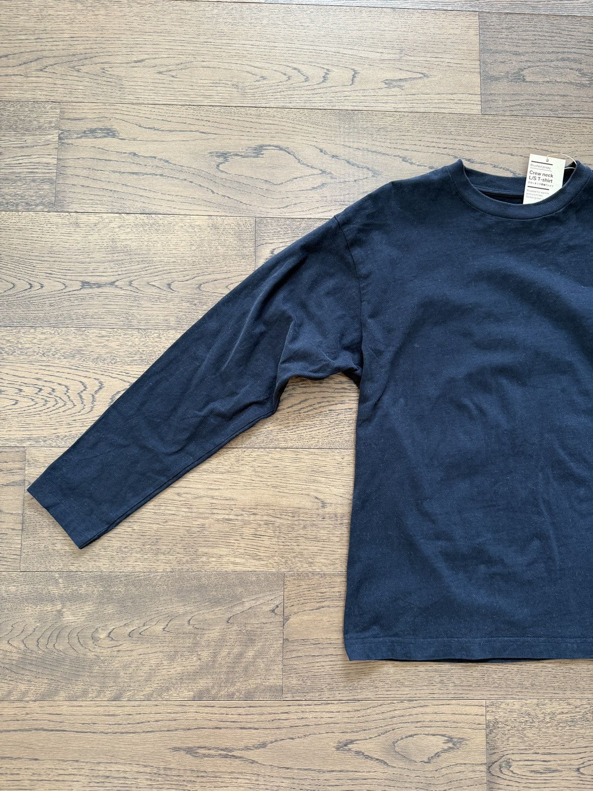 Muji MUJI Japan Mens Brushed Jersey Africa Cotton Navy T Shirt Size US S / EU 44-46 / 1 - 4 Thumbnail