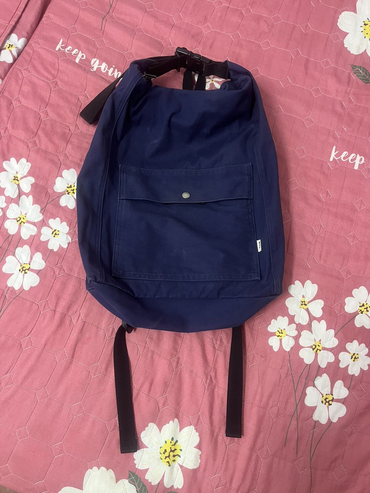 Margaret Howell MHL Margaret Howell 2 Way Rucksack Navy Canvas Size ONE SIZE - 1 Thumbnail