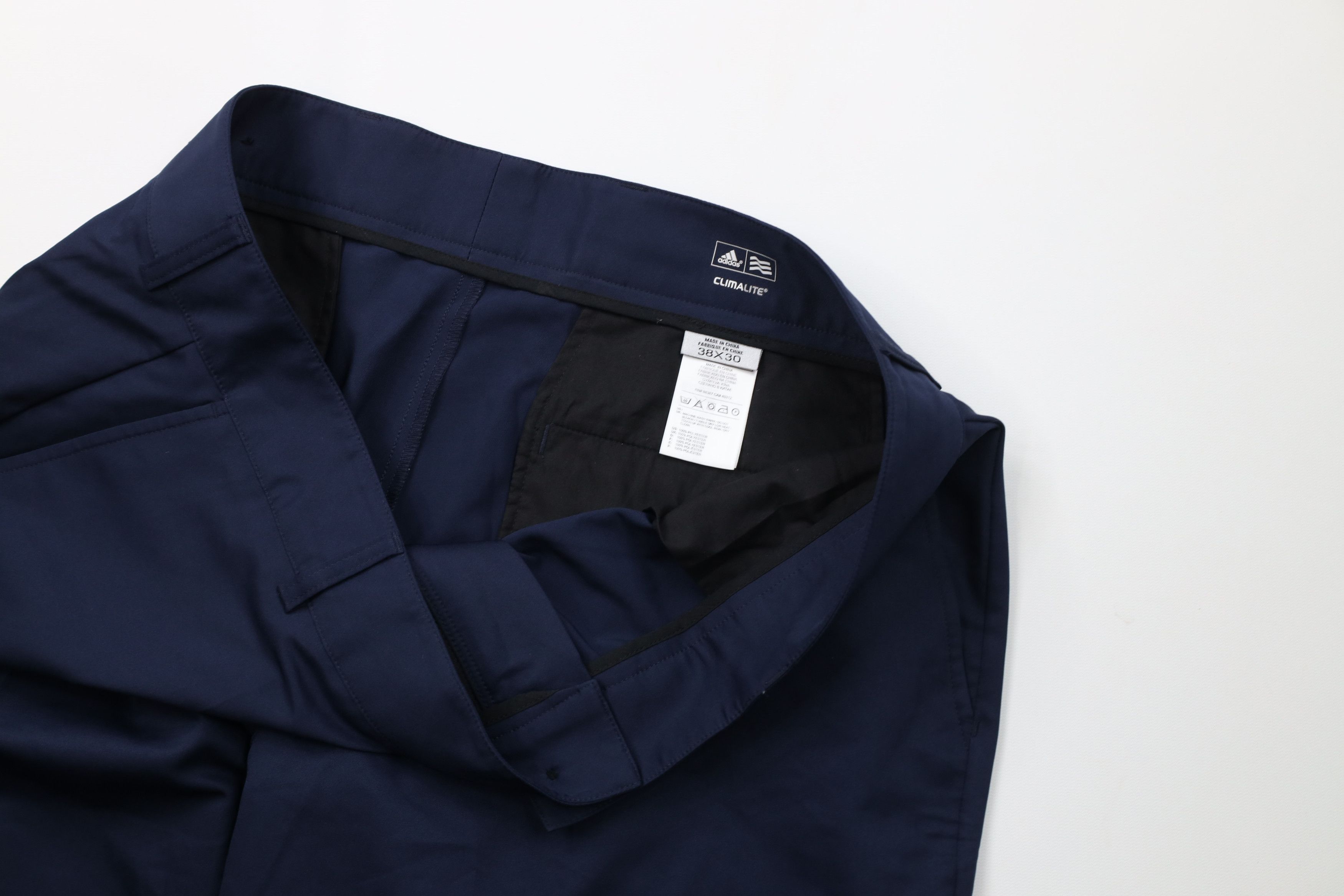 Adidas Vintage Y2K Adidas Golf Spell Out Wide Leg Chino Pants Blue Size US 38 / EU 54 - 8 Thumbnail