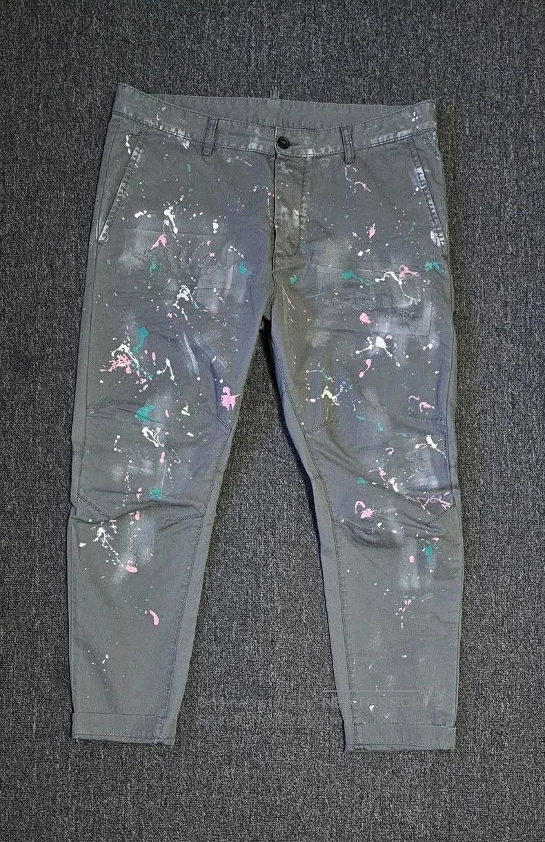 Dsquared2 DSQUARED2 Men's Paint Splatter Chino Pants. Size US 34 / EU 50 - 1 Thumbnail