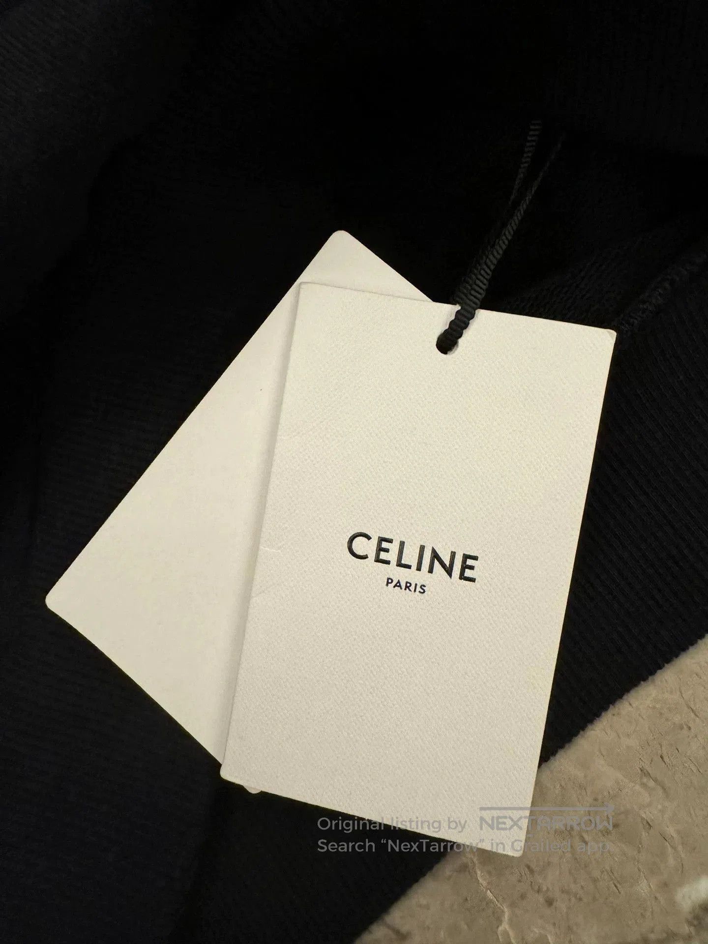 Celine Black Logo Print Hoodie . Size US S / EU 44-46 / 1 - 2 Thumbnail